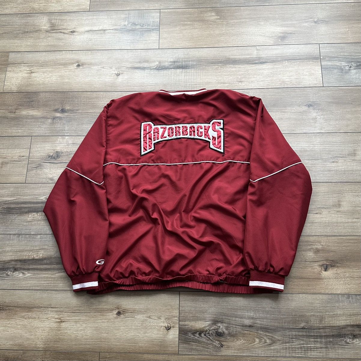 Other Vintage 90s Arkansas Razorbacks Red Windbreaker Pullover Size US XXL / EU 58 / 5 - 8 Thumbnail