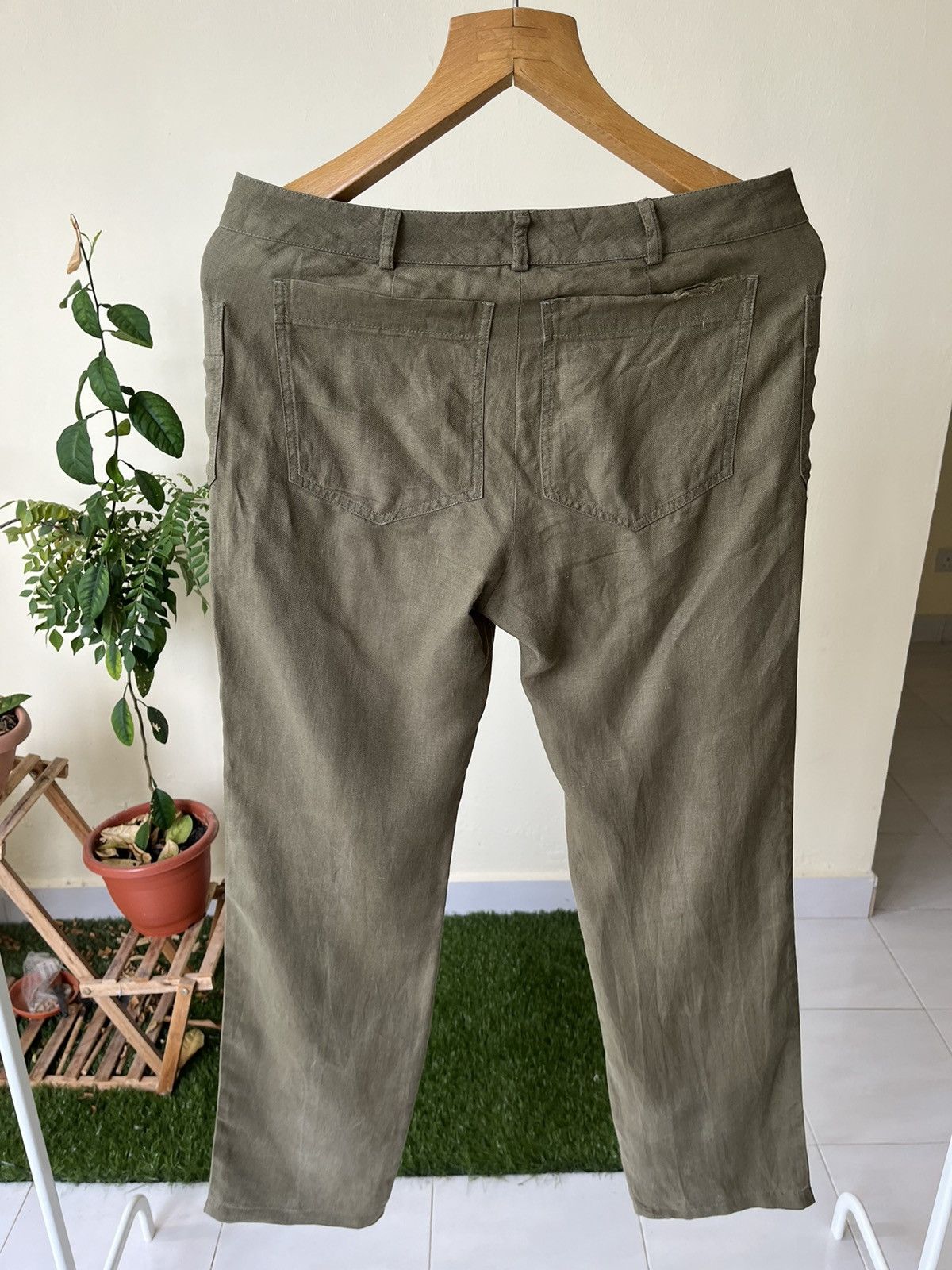 Balenciaga Balenciaga Bush Linen Pants Size 33" - 11 Thumbnail