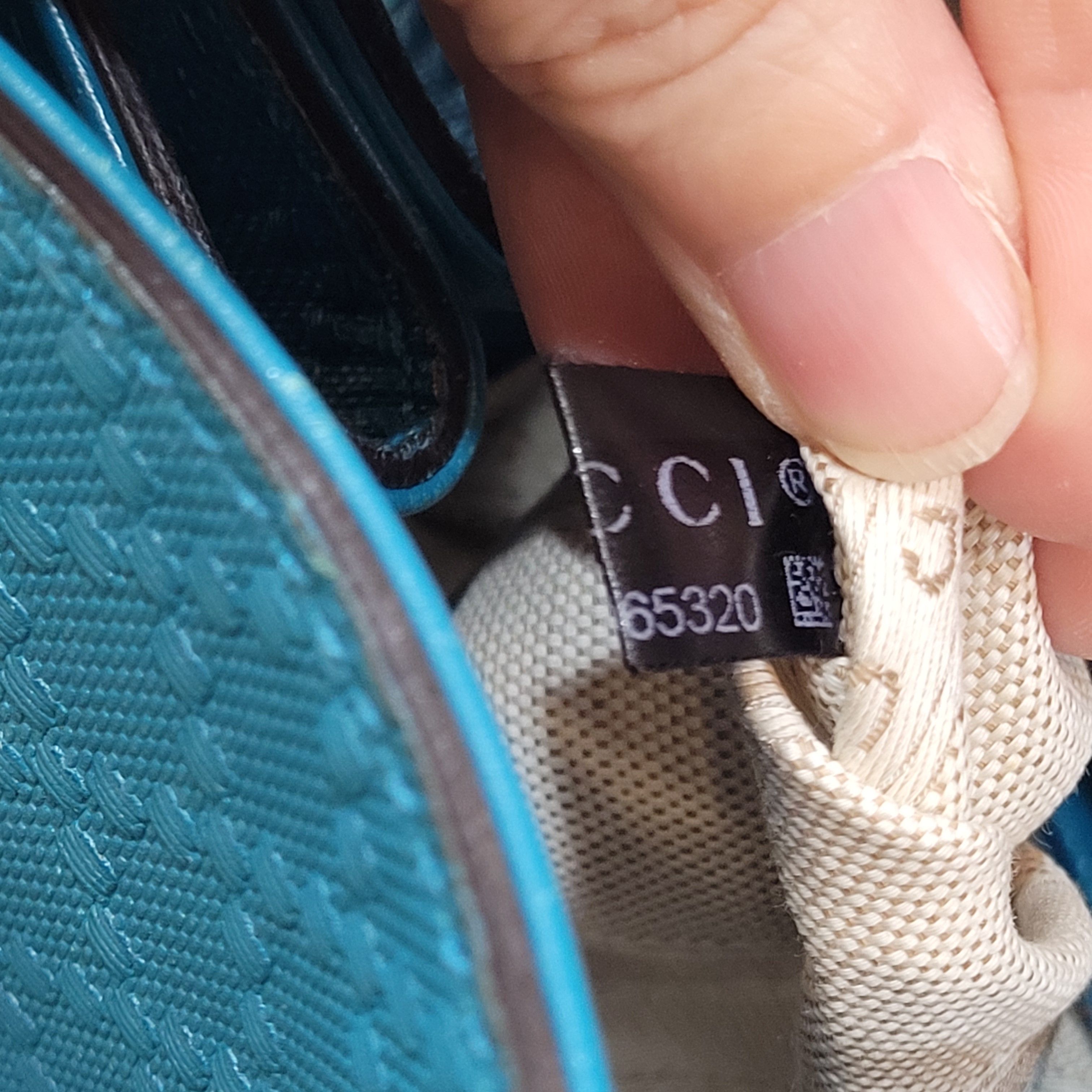 Gucci Gucci Medium Diamanté Deep Cobalt Bright Bucket Bag Size ONE SIZE - 11 Thumbnail