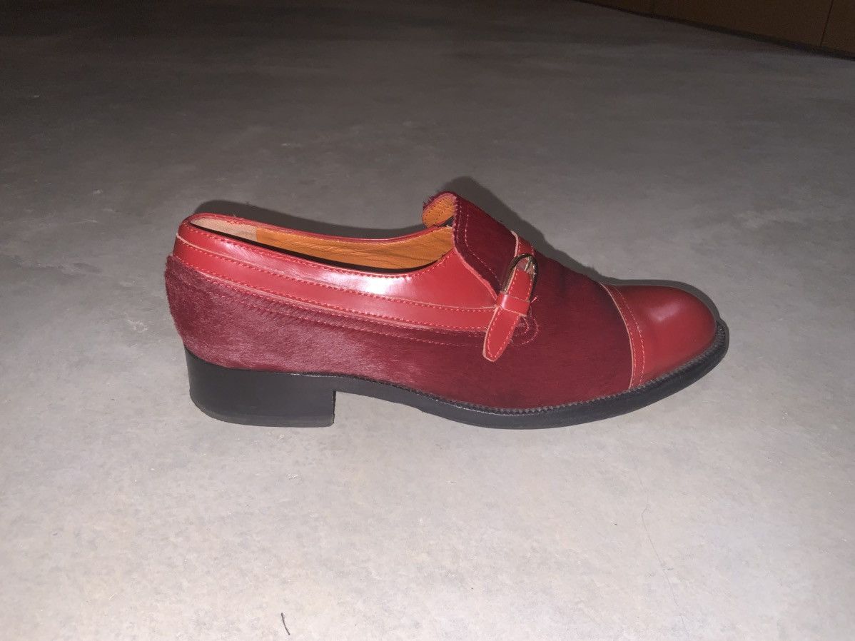 Fratelli Rossetti Red leather strap loafers Size US 6 / IT 36 - 3 Thumbnail