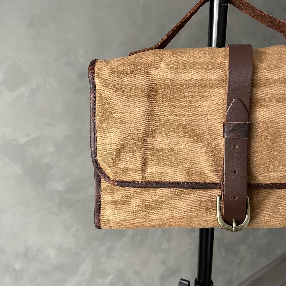 &SONS &Sons Waxed Canvas Toilet Bag Size ONE SIZE - 6 Thumbnail