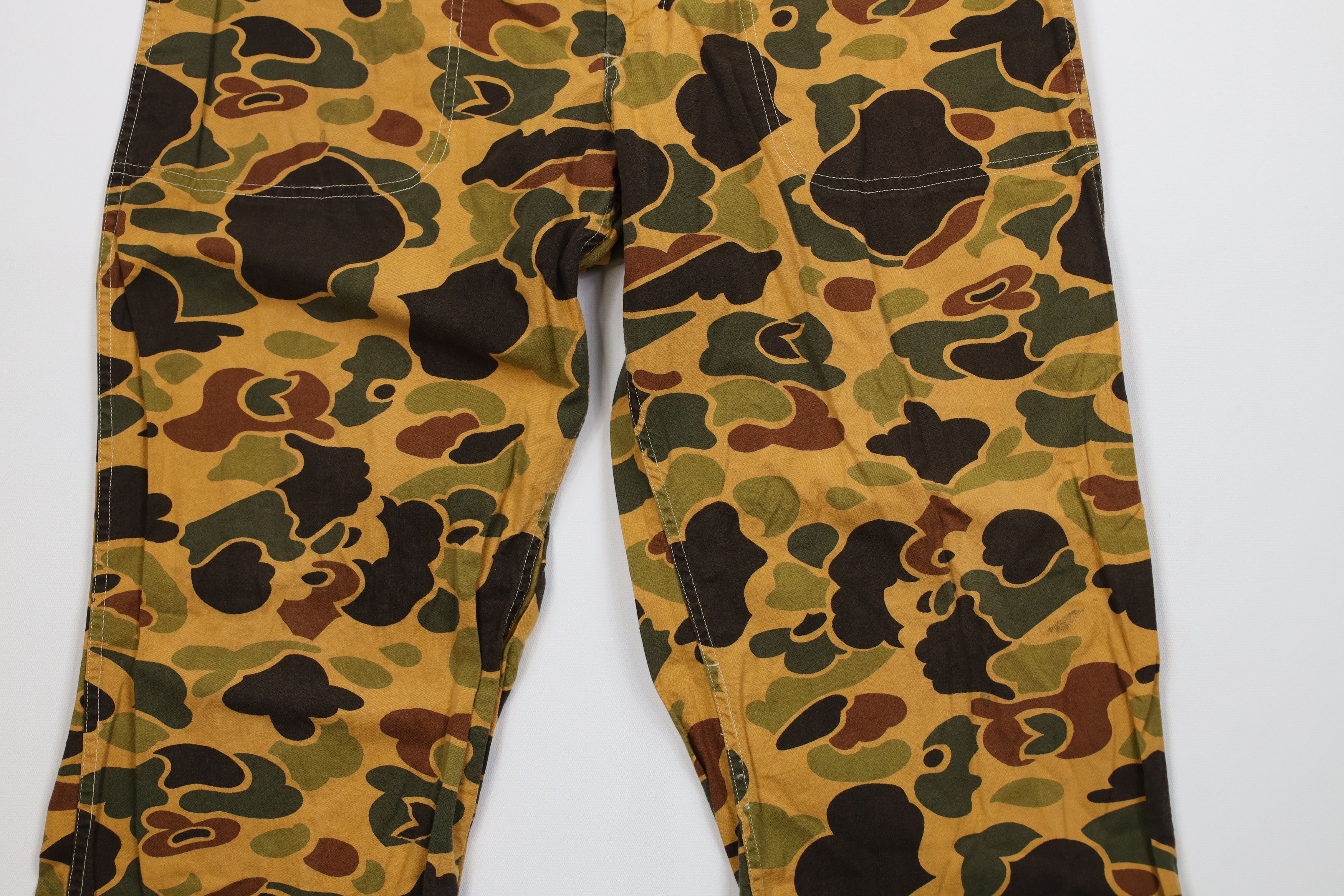 Vintage Vintage 60s 70s Streetwear Camouflage Wide Leg Pants USA Size US 34 / EU 50 - 3 Thumbnail