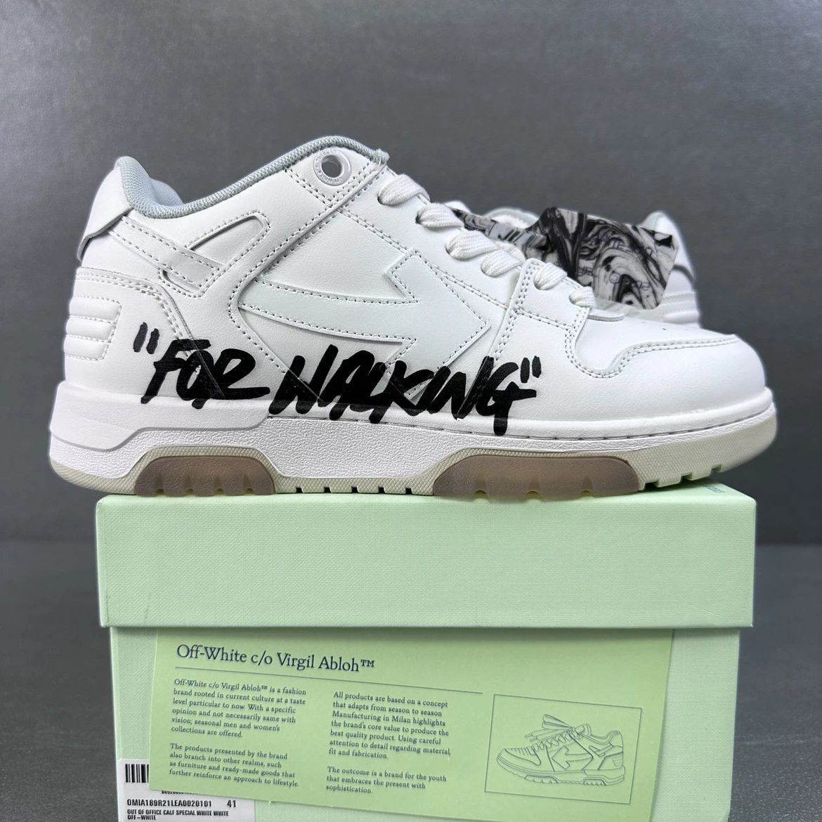 Off-White Off-White Out Of Office “For Walking” Sneakers Size US 8.5 / EU 41-42 - 2 Thumbnail