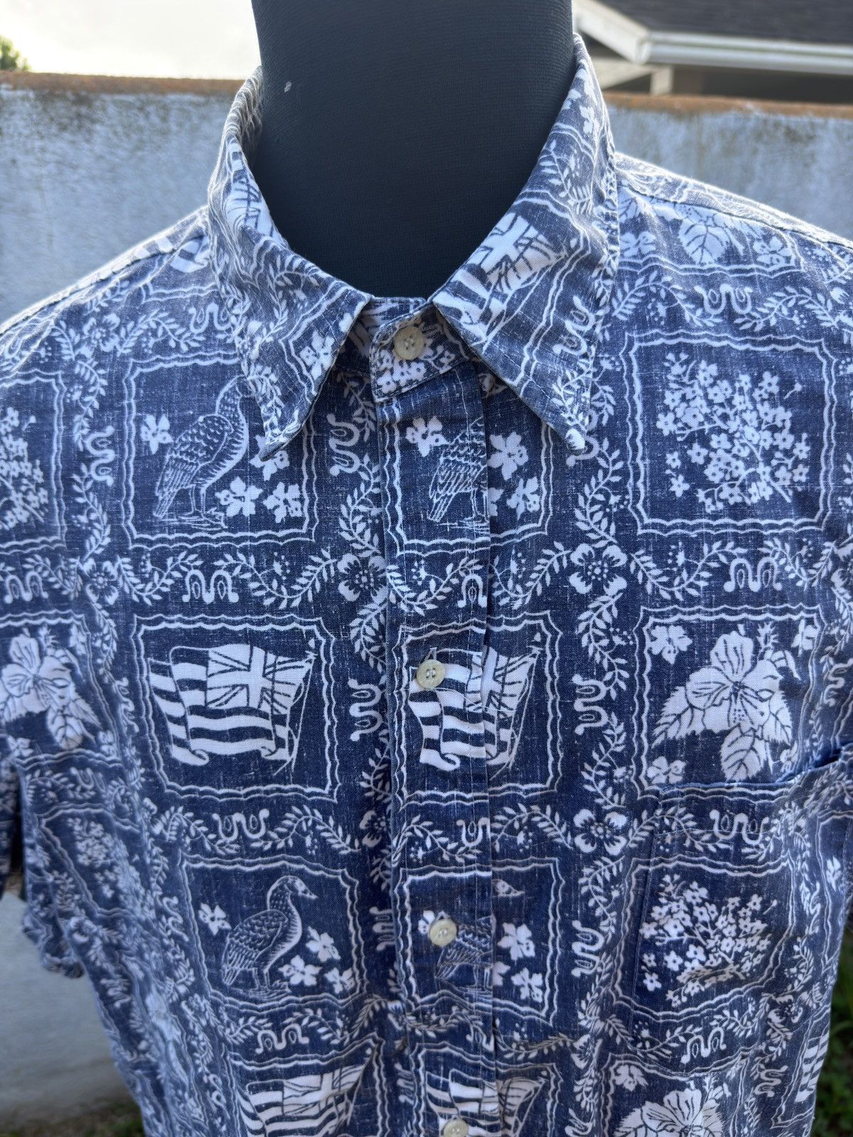 Reyn Spooner PreOwned Reyn Spooner Blue Hawaiian Print Men's XXXL 3XL Size US XXL / EU 58 / 5 - 3 Thumbnail