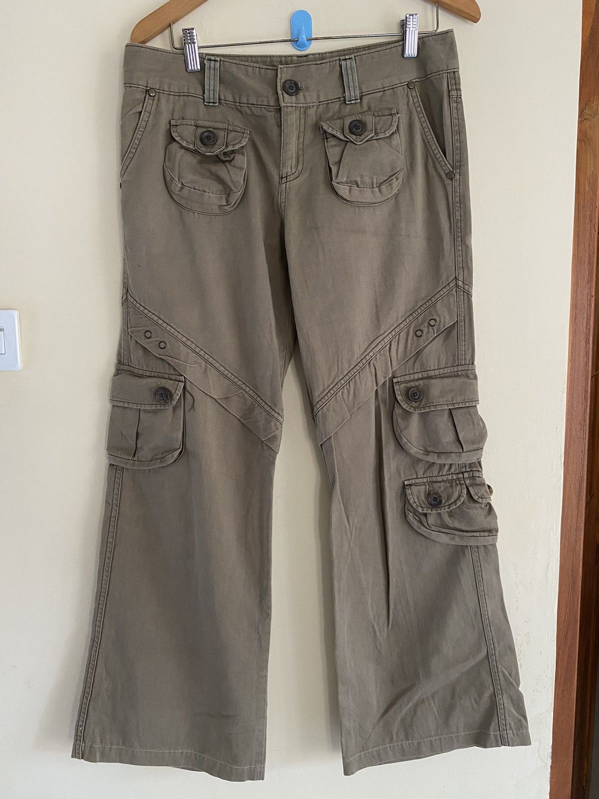 Hysteric Glamour 🔥 Rare Design Travis Scott Tactical Multi Pocket Brown Army Size US 31 - 6 Thumbnail