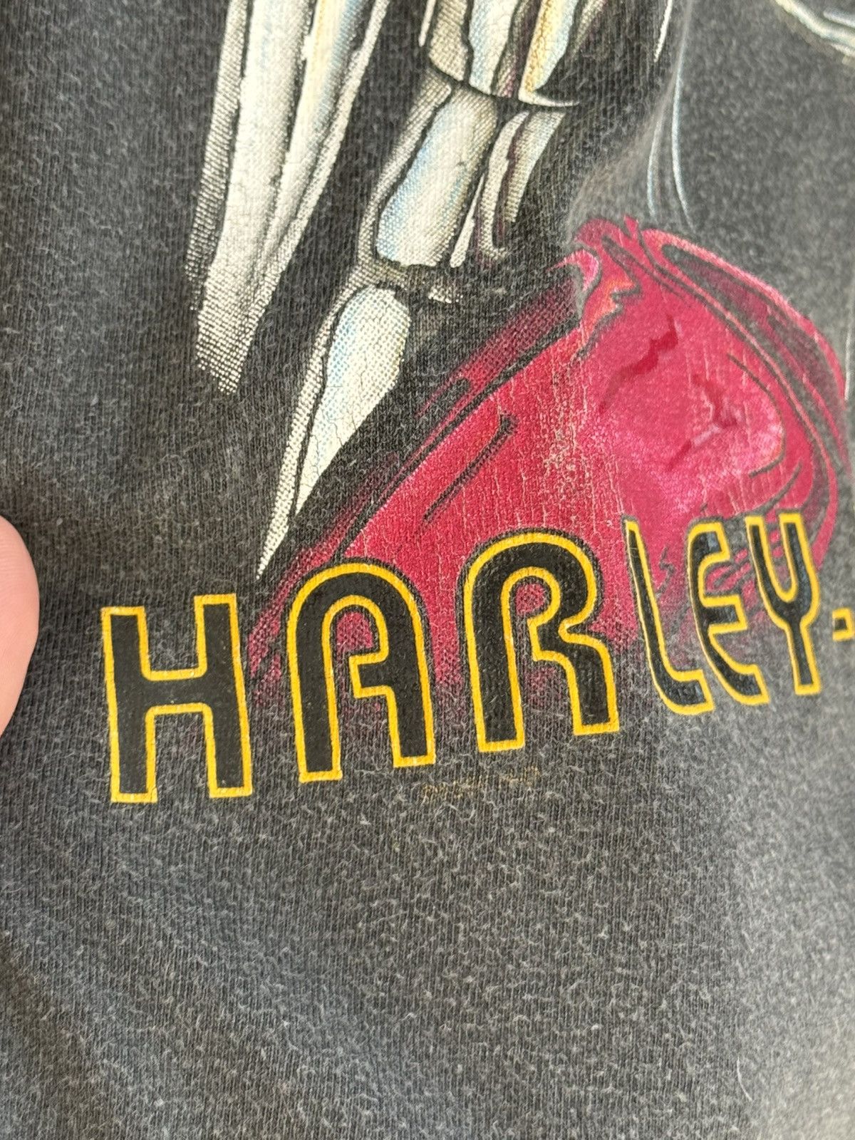 Harley Davidson 1990’s HARLEY DAVIDSON Biker T Shirt Made In USA🇺🇸 Size US XXL / EU 58 / 5 - 14 Thumbnail