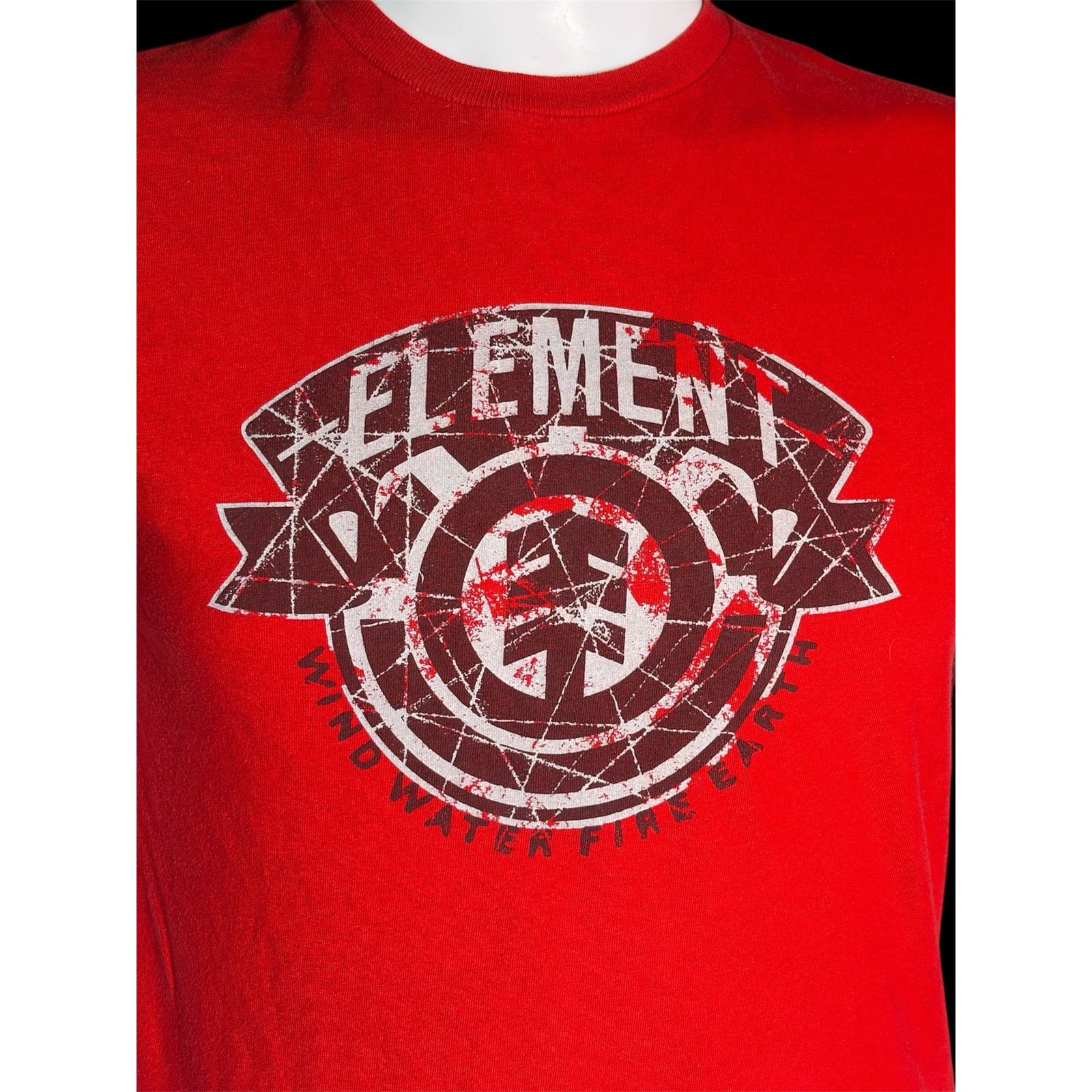 Element Y2K Element Wind Water Fire Earth Skateboarding Red Shirt Size US S / EU 44-46 / 1 - 6 Thumbnail