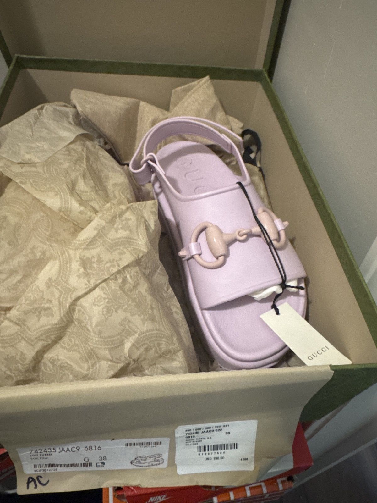 Gucci Gucci Talc Pink Horsebit sandals EU 38 Size US 7.5 / IT 37.5 - 1 Thumbnail