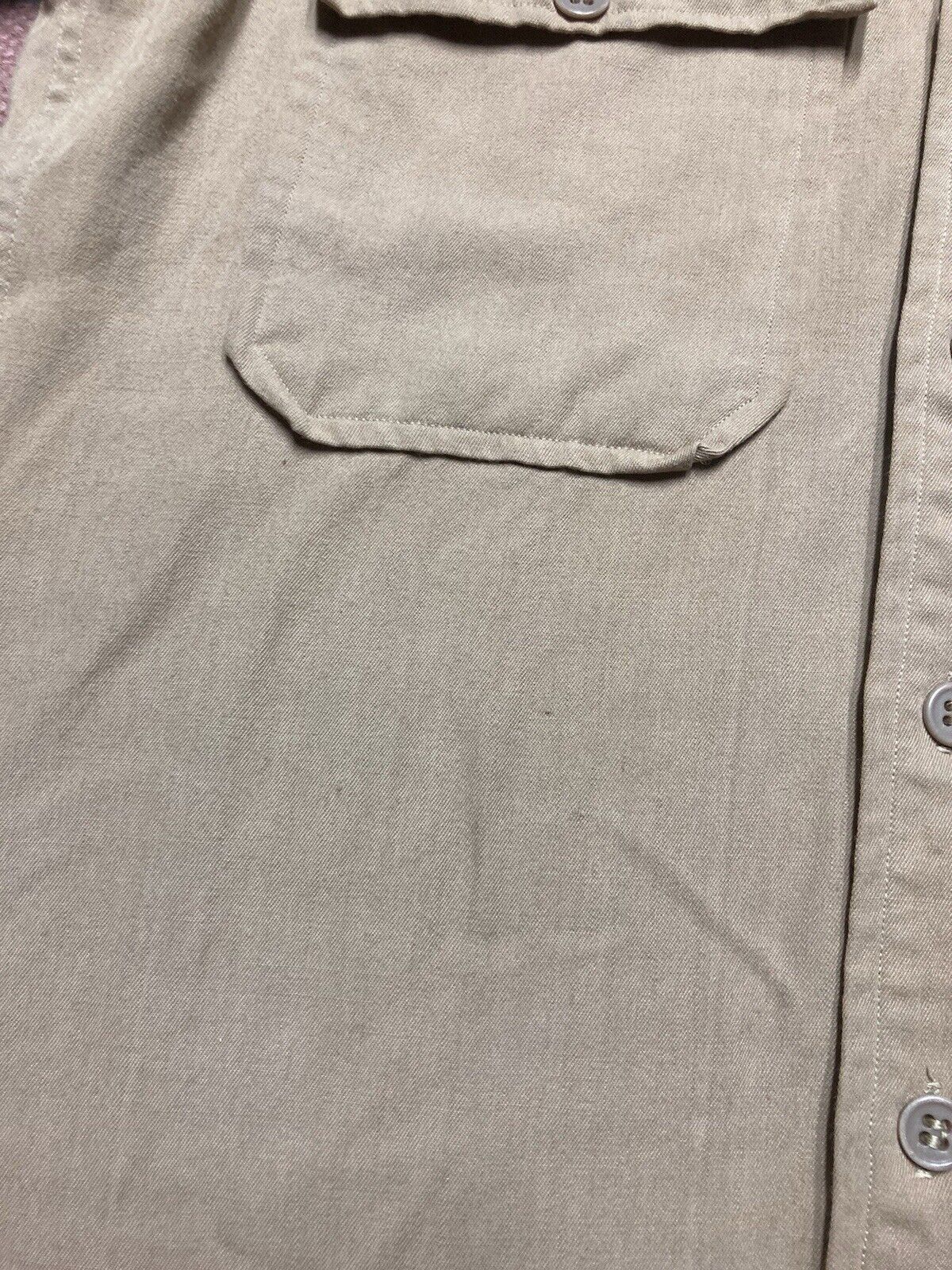 Vintage 1940s Yale military regulation shirt wool gabardine WWII sma Size US S / EU 44-46 / 1 - 5 Thumbnail