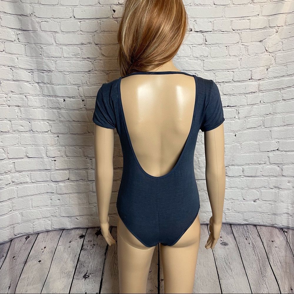 Other NWT New Olivaceous Bodysuit Blue Short Sleeves Size M Size M / US 6-8 / IT 42-44 - 4 Thumbnail