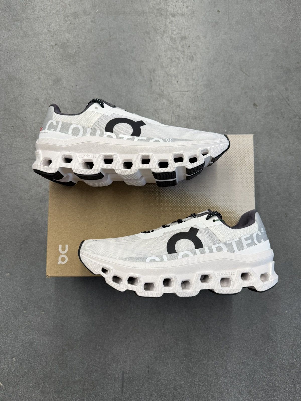 2023 On Running CloudmOnster All White Shoes, Women's (Size 9.5)