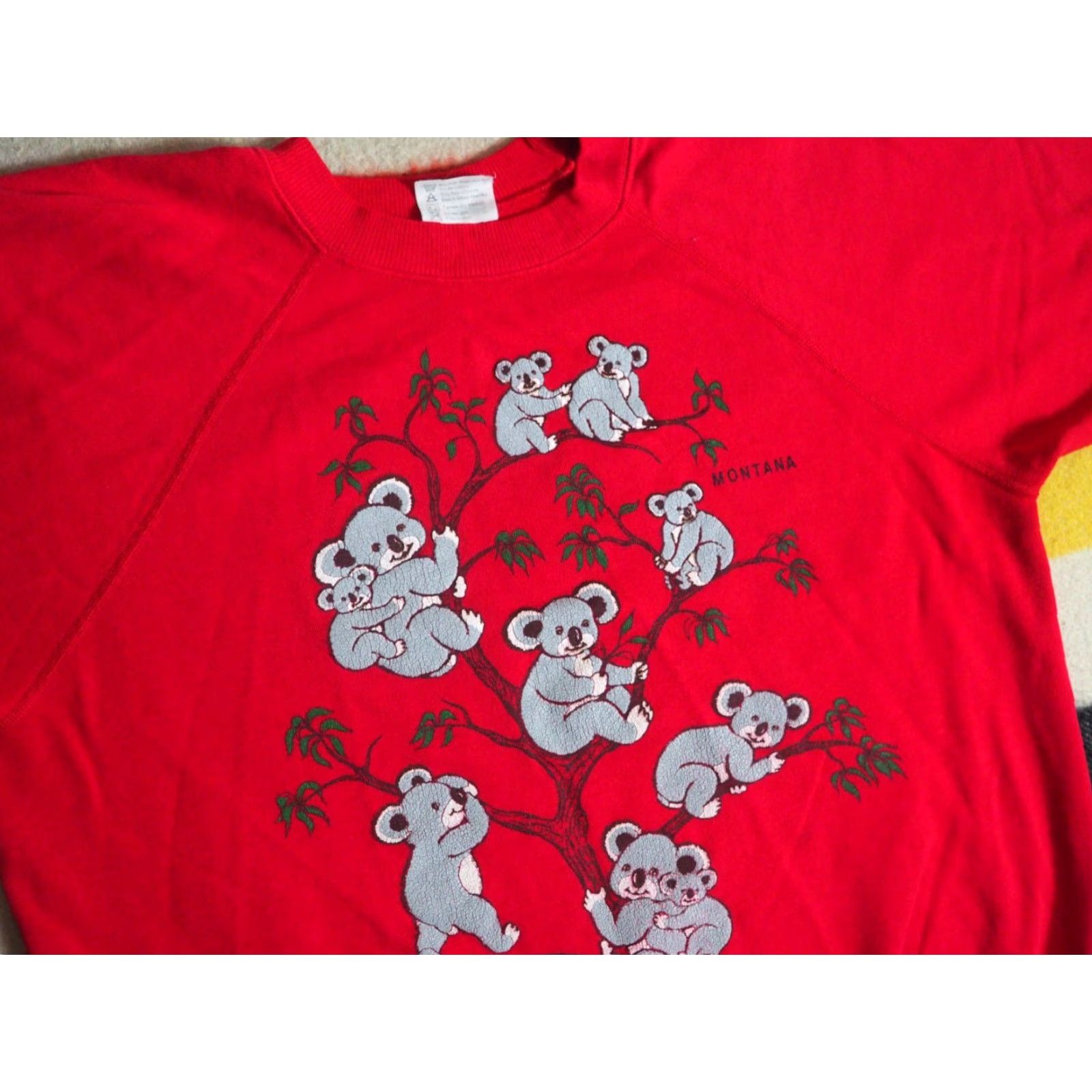 Hanes **VTG 80s 90s Hanes Koala Nature Red USA Pullover Sweatshirt XL** User: VTG 80s 90s Hanes Koala Nature Red USA Pullover Sweatshirt XL Size US XL / EU 56 / 4 - 2 Thumbnail