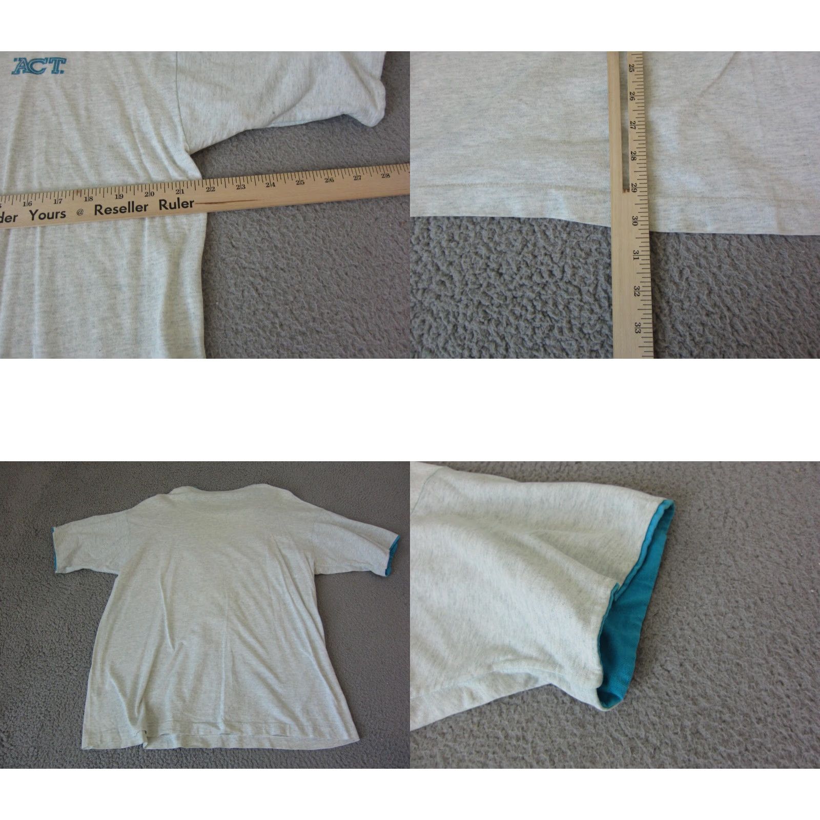 Fruit Of The Loom VINTAGE Fruit of the Loom Shirt Mens XL Gray USA 70s 80s 90s Cat Classic School USA T-Shirt Crew Neck Short Sleeve Cotton Athletic Size US XL / EU 56 / 4 - 8 Thumbnail