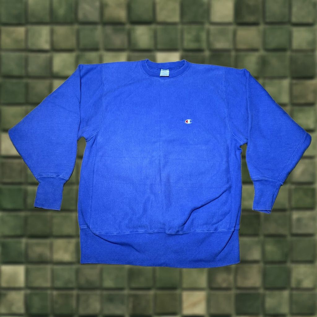 Champion VINTAGE Champion Sweatshirt Mens Large Light Blue Reverse Weave Crewneck USA Size US L / EU 52-54 / 3 - 1 Thumbnail