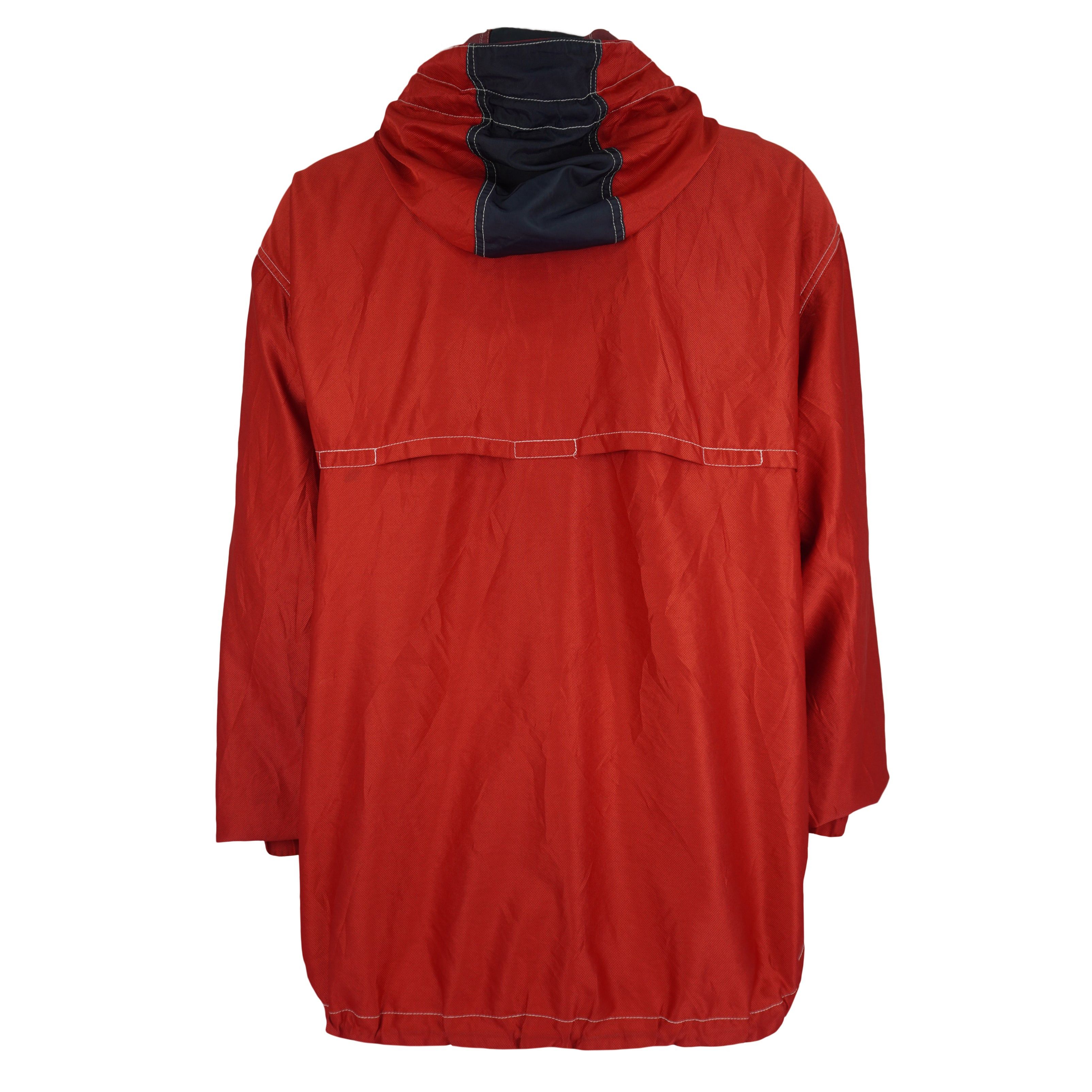 Tommy Hilfiger Athletics 1/4 Zip-Up Hooded Windbreaker 1990s Size US L / EU 52-54 / 3 - 3 Thumbnail