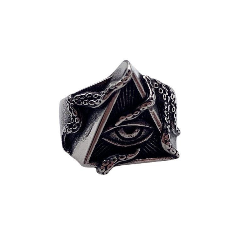 Jewelry All see eye Jewelry Rings Open Size Chrome Ring (Size 7-13) Size ONE SIZE - 6 Thumbnail