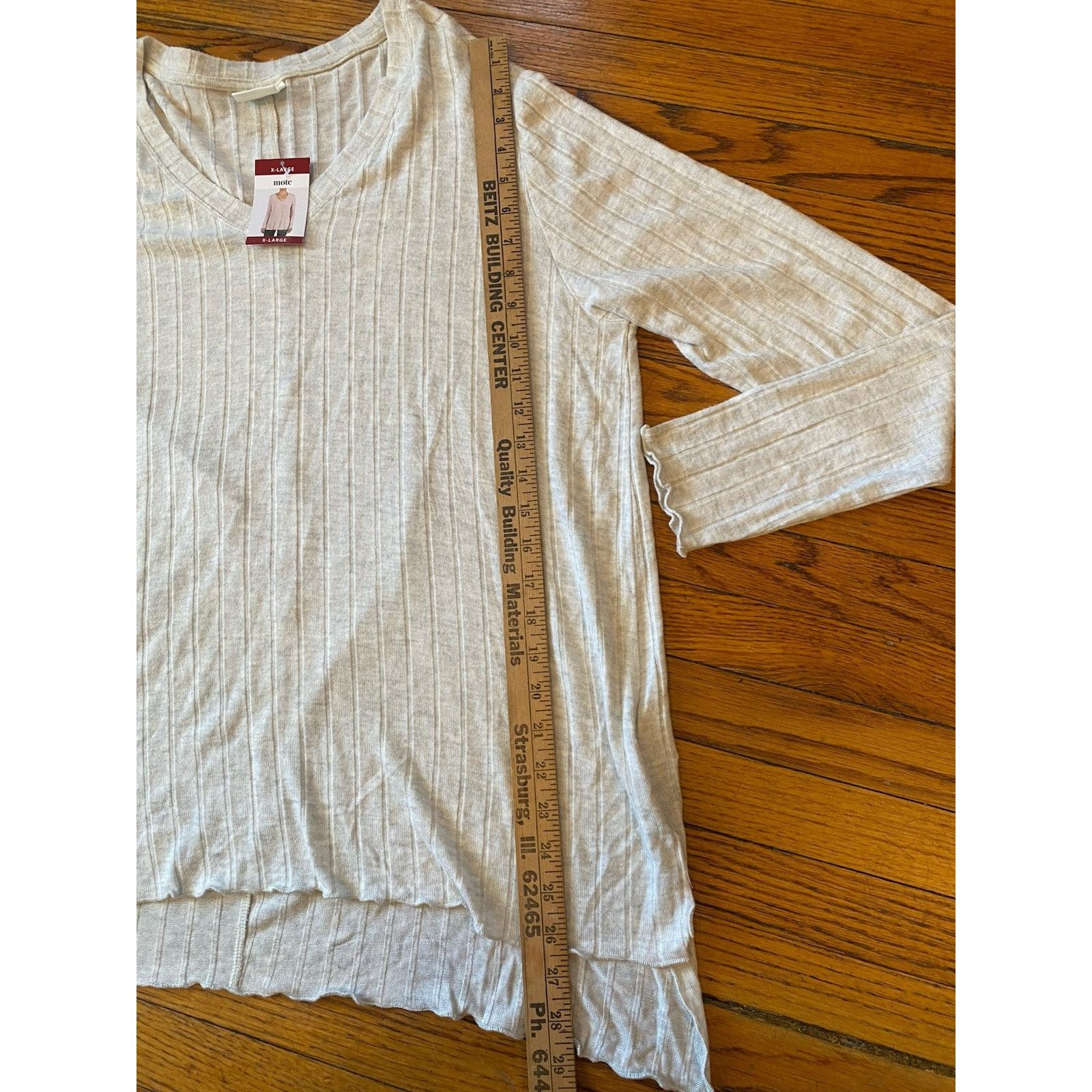 Other NWT Mote Ribbed Top Long Sleeve Tunic Thin Knit Women’s XL Size XL / US 12-14 / IT 48-50 - 7 Thumbnail