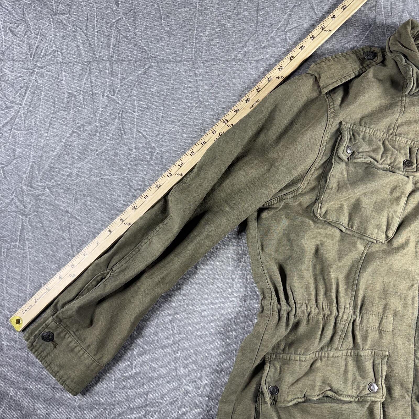 Free People Free People Jacket Women's L Green Utility Cargo Olive Size M / US 6-8 / IT 42-44 - 4 Thumbnail