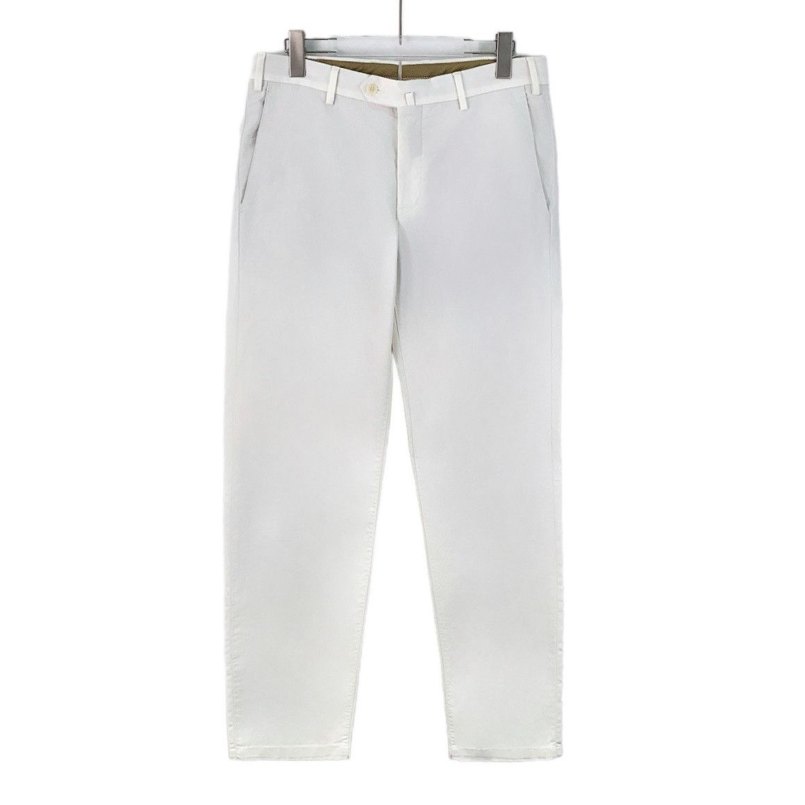 Loro Piana Loro Piana White Cotton Casual Pants (S) Size US 30 / EU 46 - 1 Thumbnail