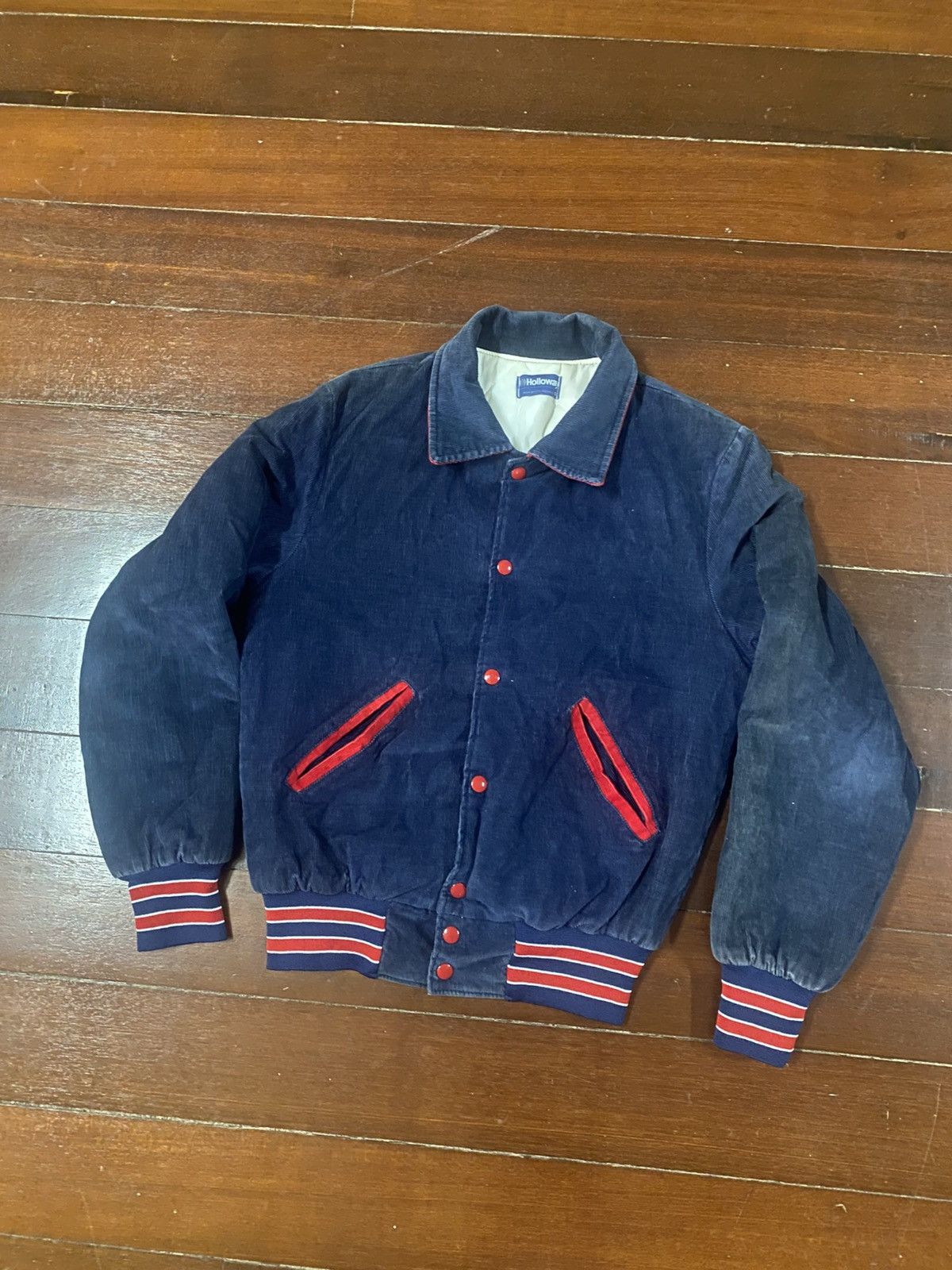 Vintage Rare vintage 70s HOLLOWAY corduroy bomber jacket Size US S / EU 44-46 / 1 - 3 Thumbnail