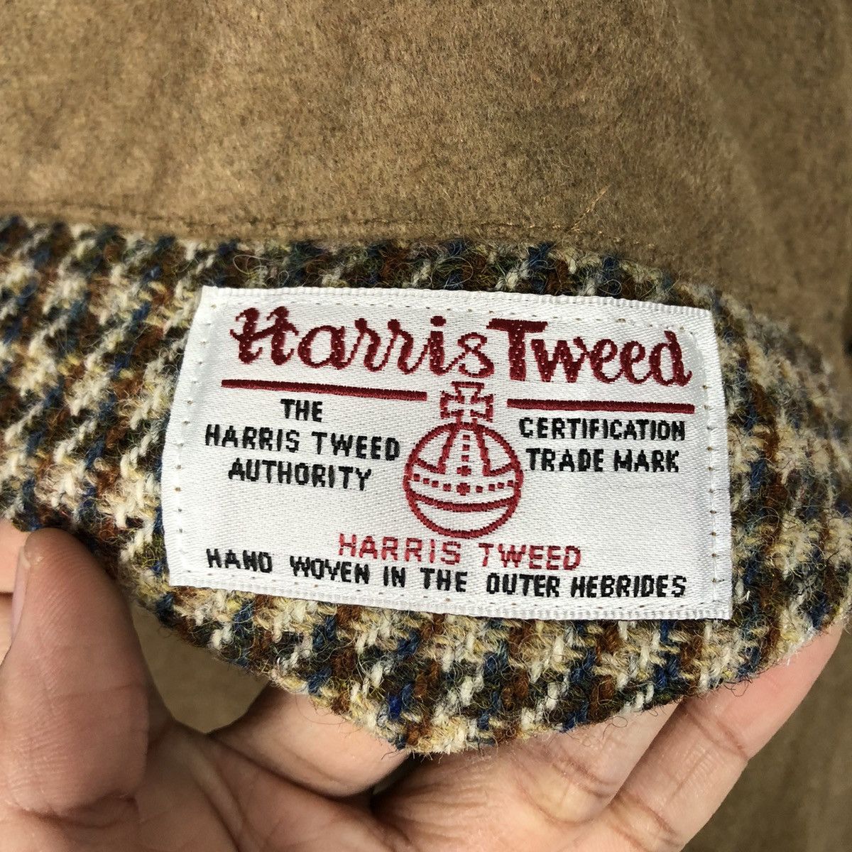 Harris Tweed 📌Vintage Wool Jacket Harris Tweed Rich Brown Size US L / EU 52-54 / 3 - 21 Thumbnail