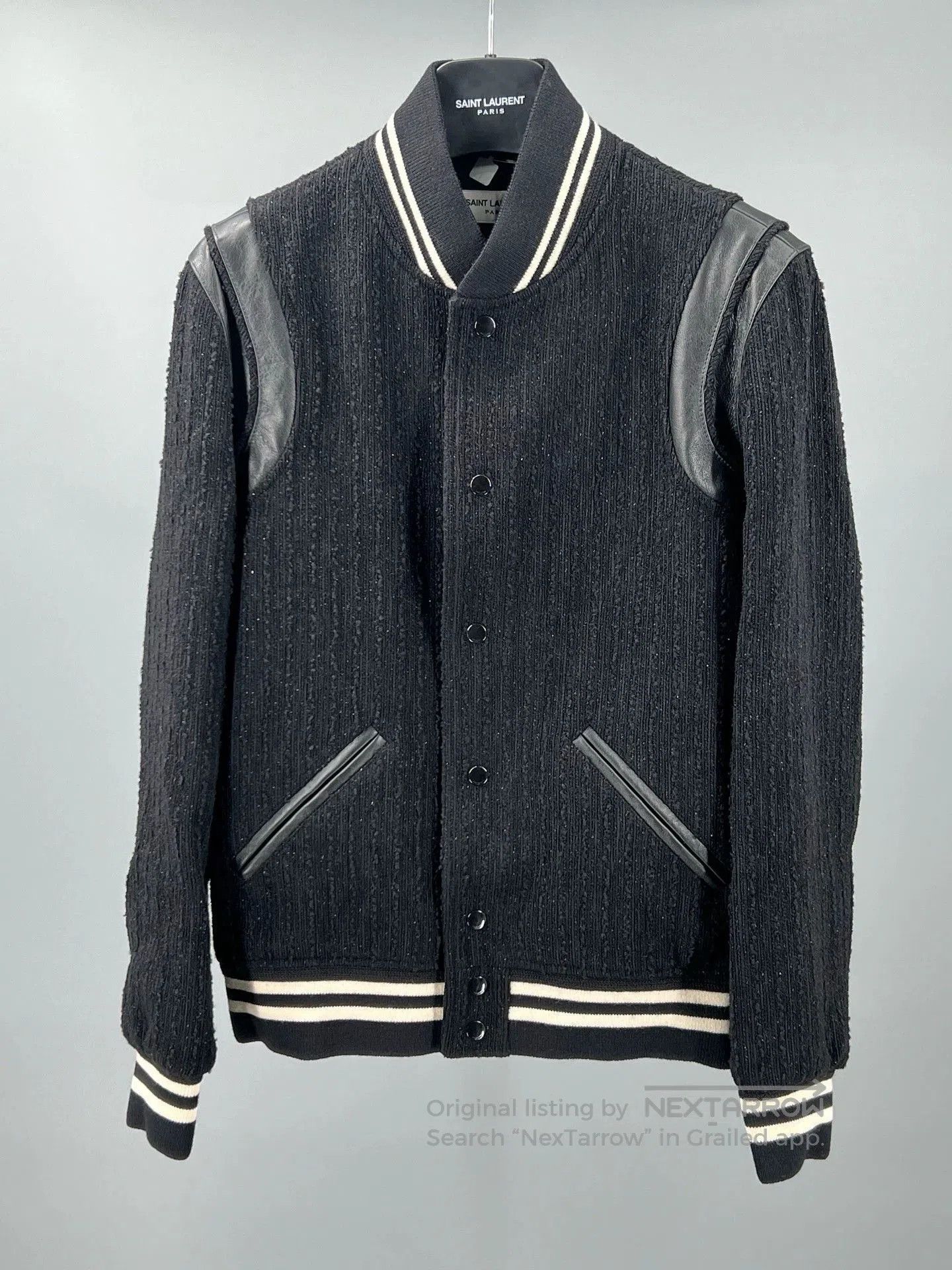 Yves Saint Laurent YSL Black Wool Blend Long Sleeve Jacket. Size US M / EU 48-50 / 2 - 1 Thumbnail