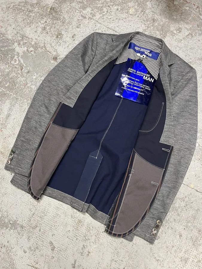 Junya Watanabe Junya Watanabe Comme des Garçons Grey Blazer Jacket Size 42R - 5 Thumbnail