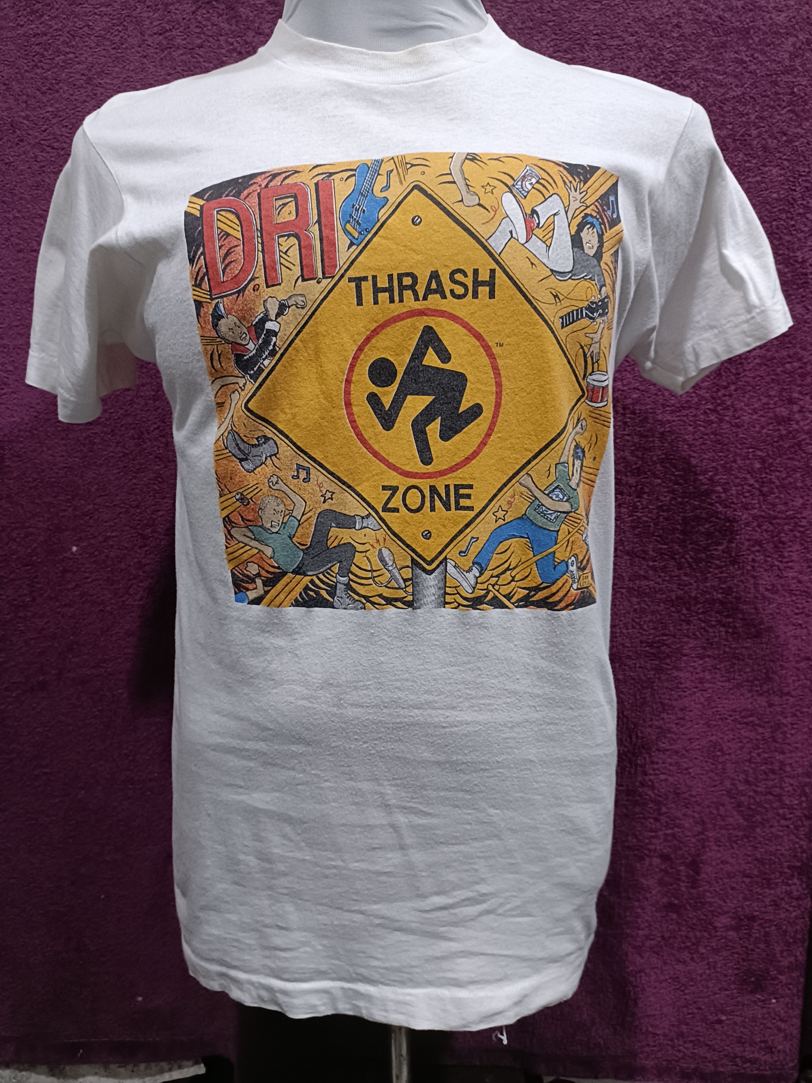 Vintage Vintage 1989 Hard Core Punk D.R.I. Thrash Zone Size US M / EU 48-50 / 2 - 1 Thumbnail