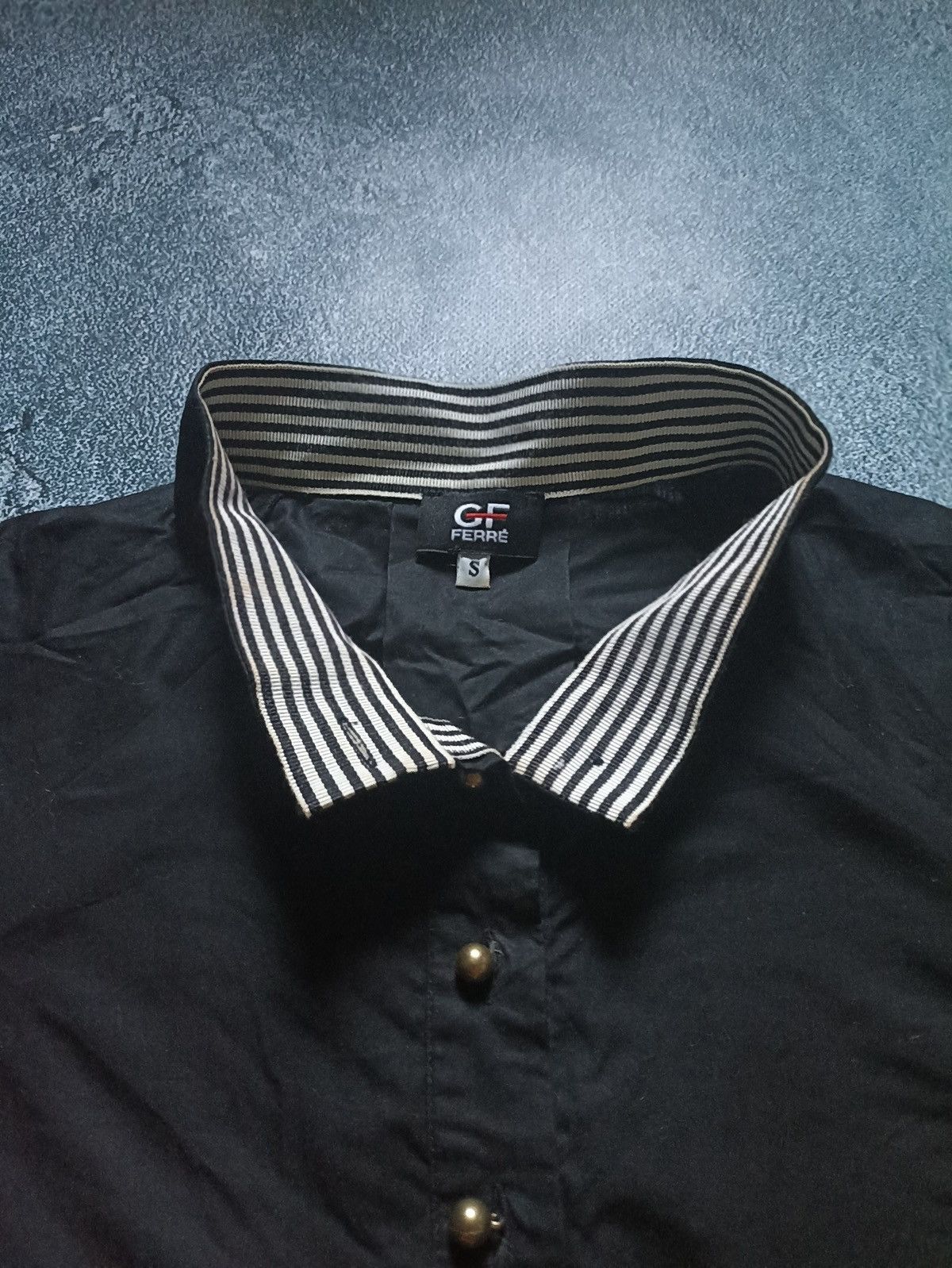 Gianfranco Ferre Vintage GianFranco Ferre GF Black Cotton Shirt Women Size S Size S / US 4 / IT 40 - 5 Thumbnail