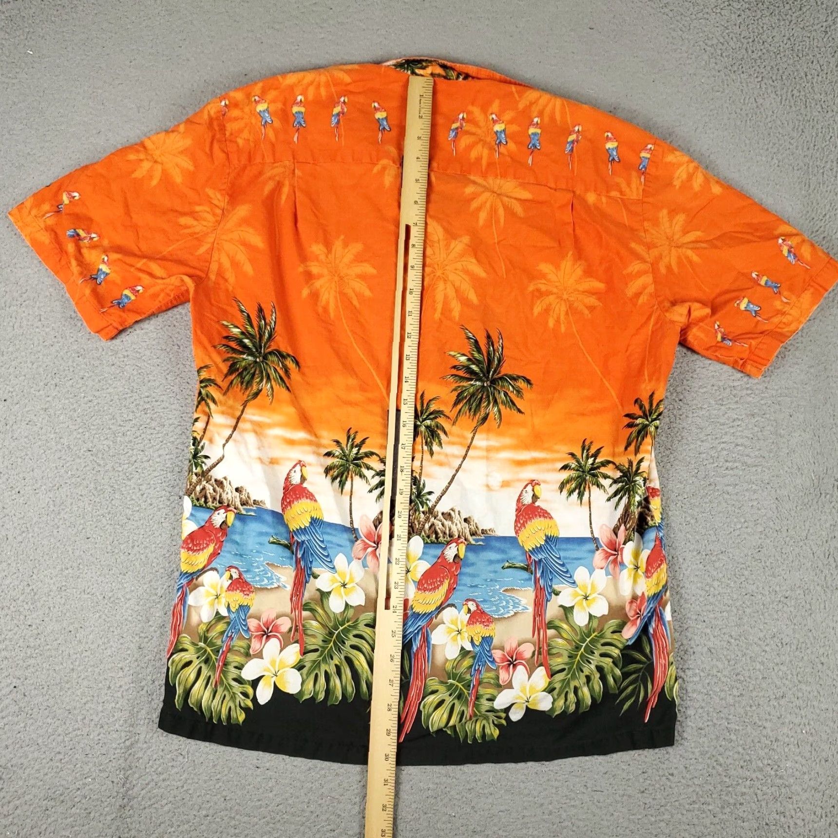 Vintage VINTAGE Pacific Legend Hawaiian Shirt Men Medium Short Sleeve Orange Casual Beach Aloha Classic Size US M / EU 48-50 / 2 - 6 Thumbnail