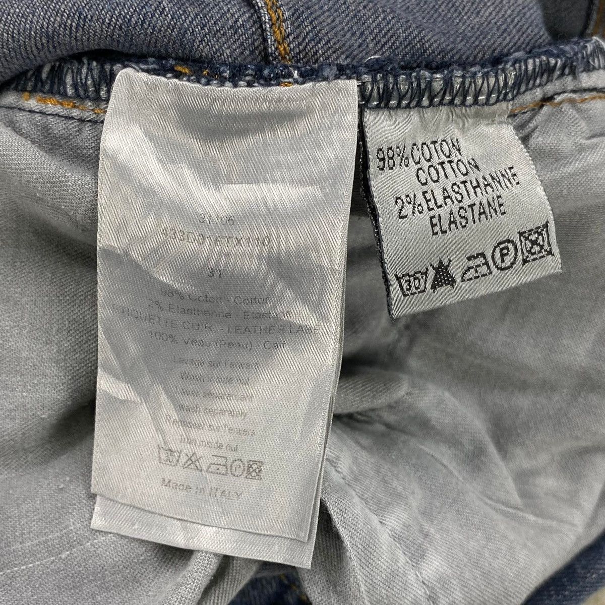 Dior SS2013 Kris Van Assche ‘JAKE’ Cloud Wash Slim Stretch Jeans Size US 31 - 11 Thumbnail