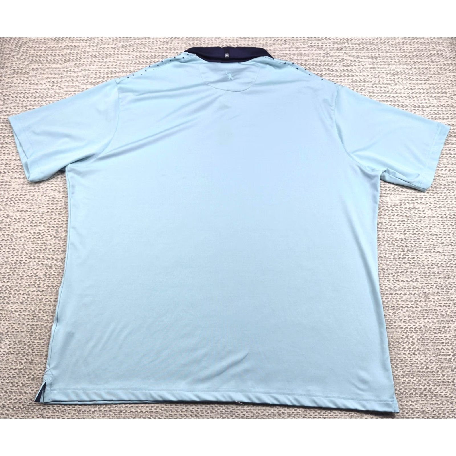 Mizzen+Main Mizzen+Main Golf Polo Shirt Mens 2XL Blue Polka Dot Classic Fit Short Sleeve Size US XXL / EU 58 / 5 - 6 Thumbnail