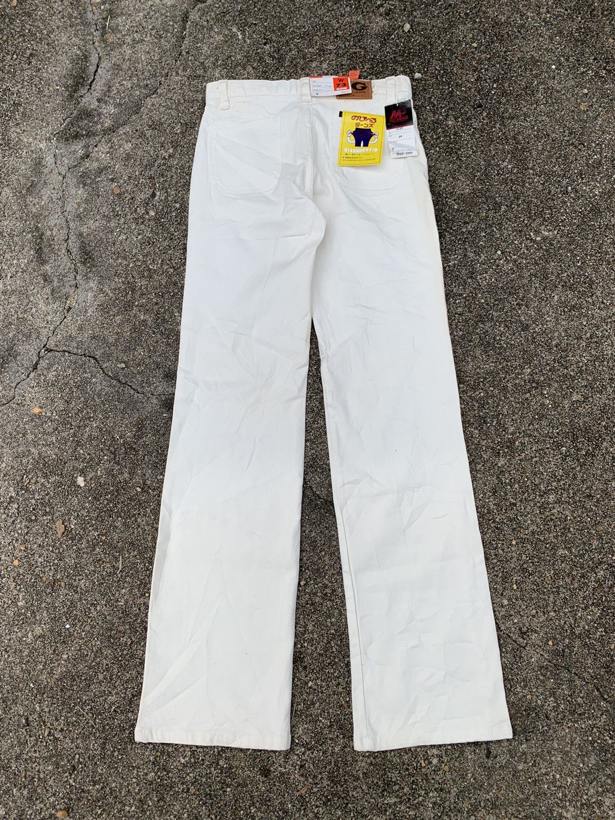 Japanese Brand × Vintage Steals! Vintage NOS Big G Blue Jeans Japan Cream Denim Size US 29 - 6 Thumbnail