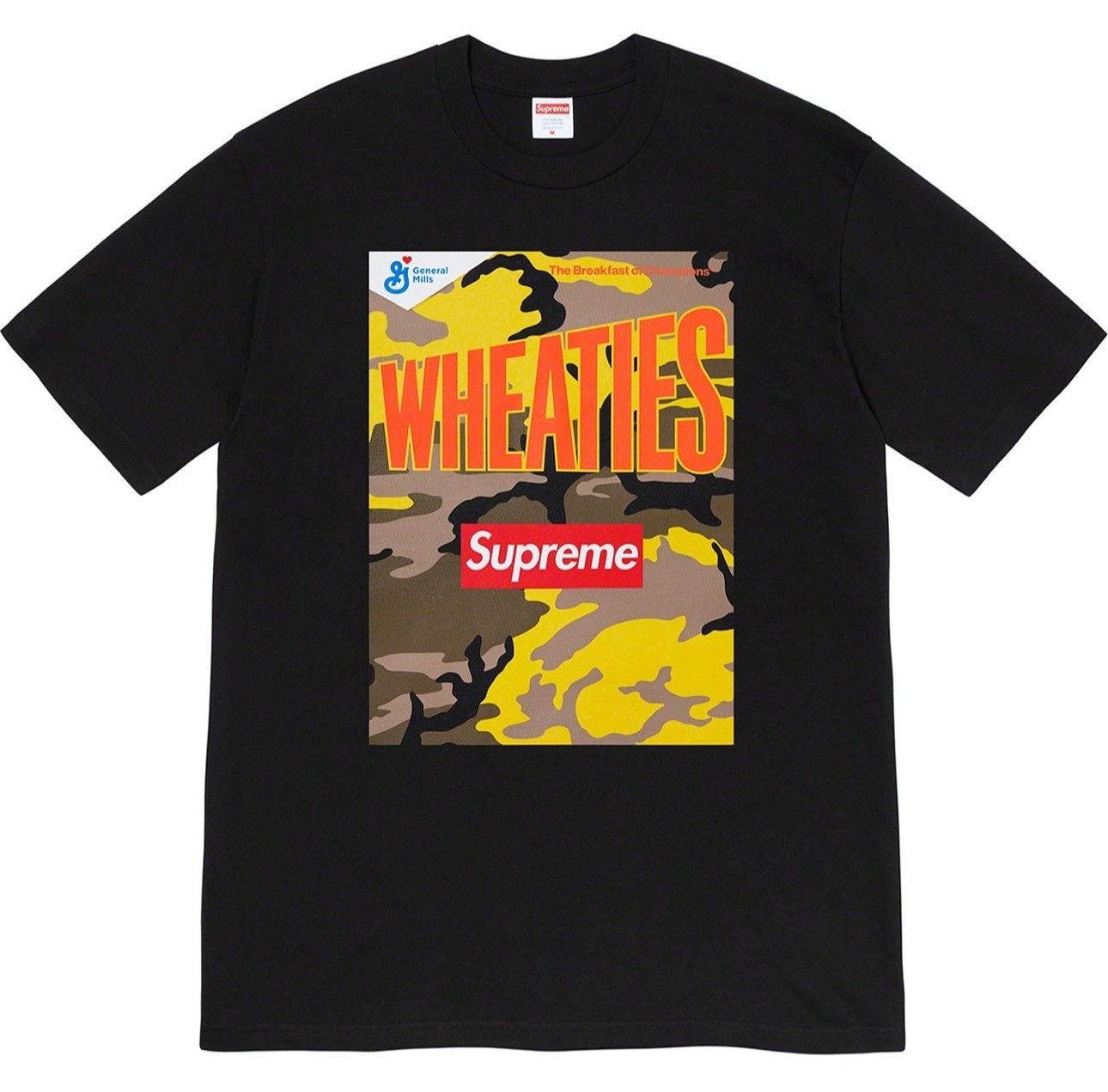 Supreme Supreme SS21 Wheaties Tee - Black XL Size US XL / EU 56 / 4 - 2 Thumbnail