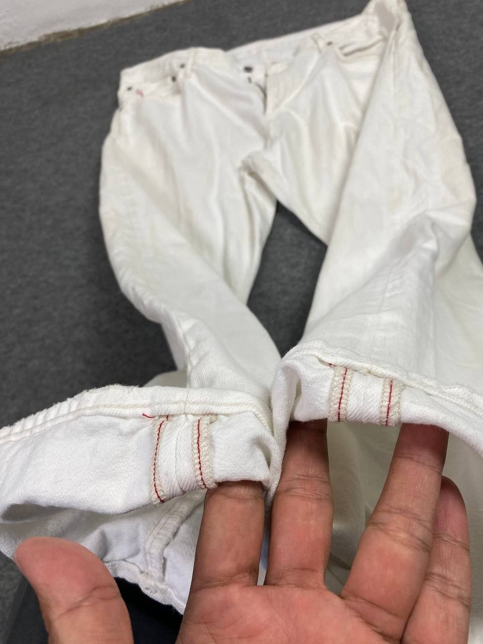 Polo Ralph Lauren vintage polo ralph lauren redline selvedge white denim Size US 44 / EU 60 - 17 Thumbnail