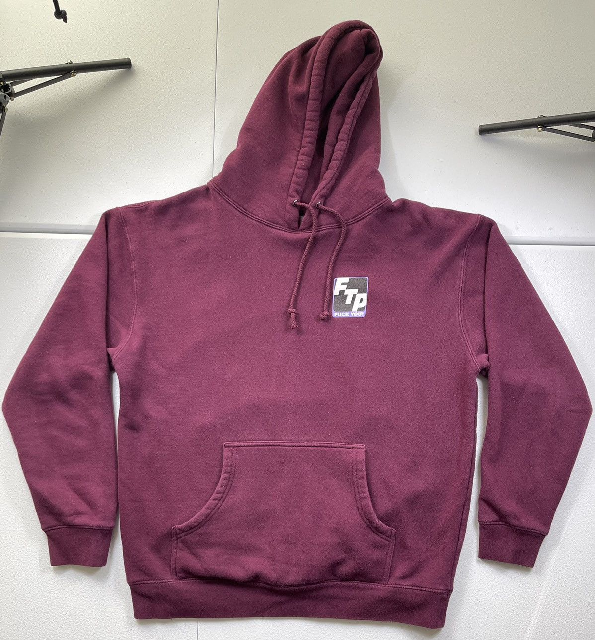 Fuck The Population × G59 Records FTP Fuck You Hoodie Burgundy Streetwear Skate Sweatshirt Size US L / EU 52-54 / 3 - 2 Thumbnail