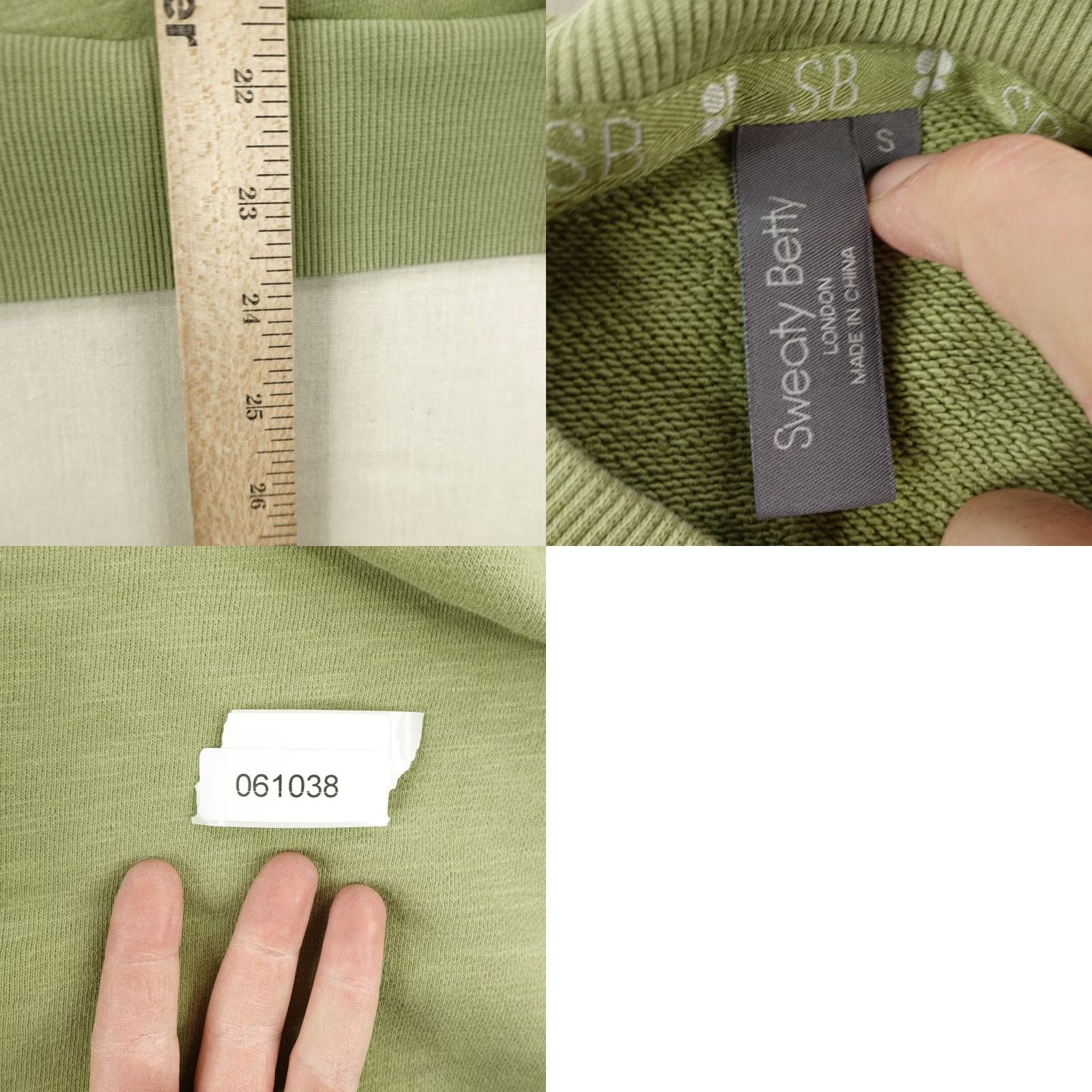 Sweaty Betty VINTAGE Sweaty Betty Sweatshirt Women Small Green Pullover Crewneck Knit Solid Logo Athletic Casual Activewear Size S / US 4 / IT 40 - 8 Thumbnail