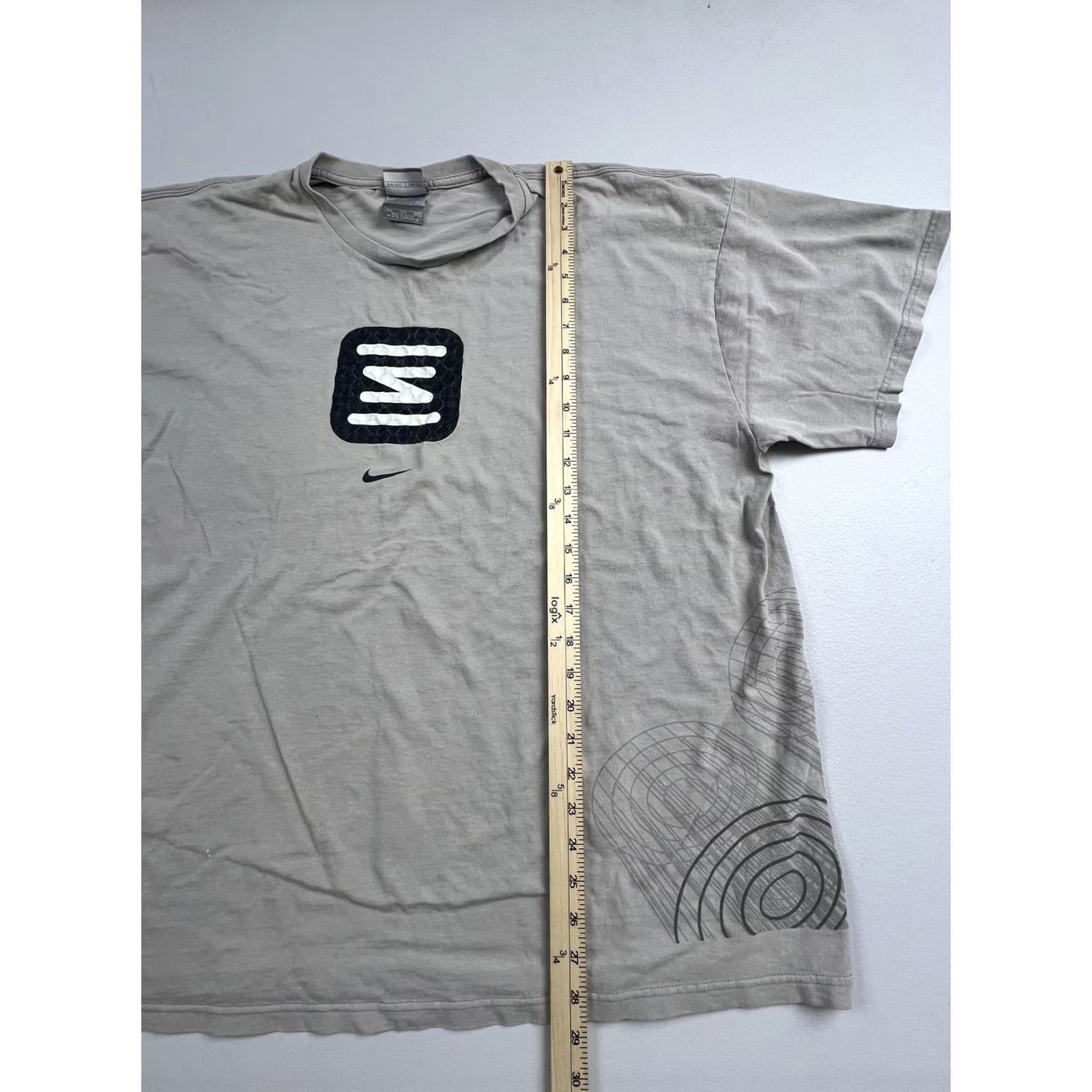 Nike Nike Shirt Mens 2XL Gray Crew Neck Cotton Graphic Tee Swoosh Logo Sports Top Size US XXL / EU 58 / 5 - 7 Thumbnail