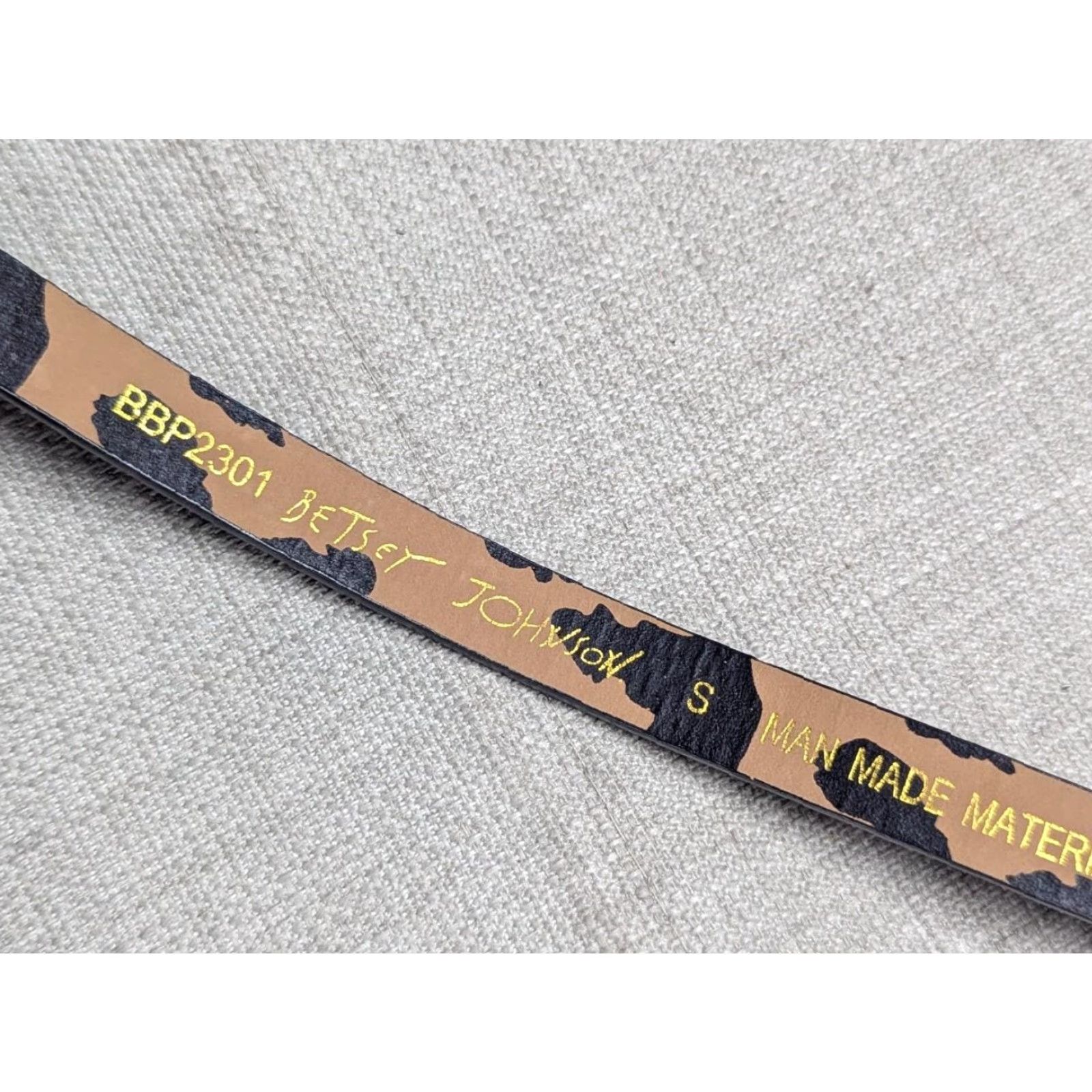 Betsey Johnson Betsey Johnson belt Black 5/8" wide Rib bon buckle skinny 28 S Belt Women Mens Girls Size ONE SIZE - 7 Thumbnail