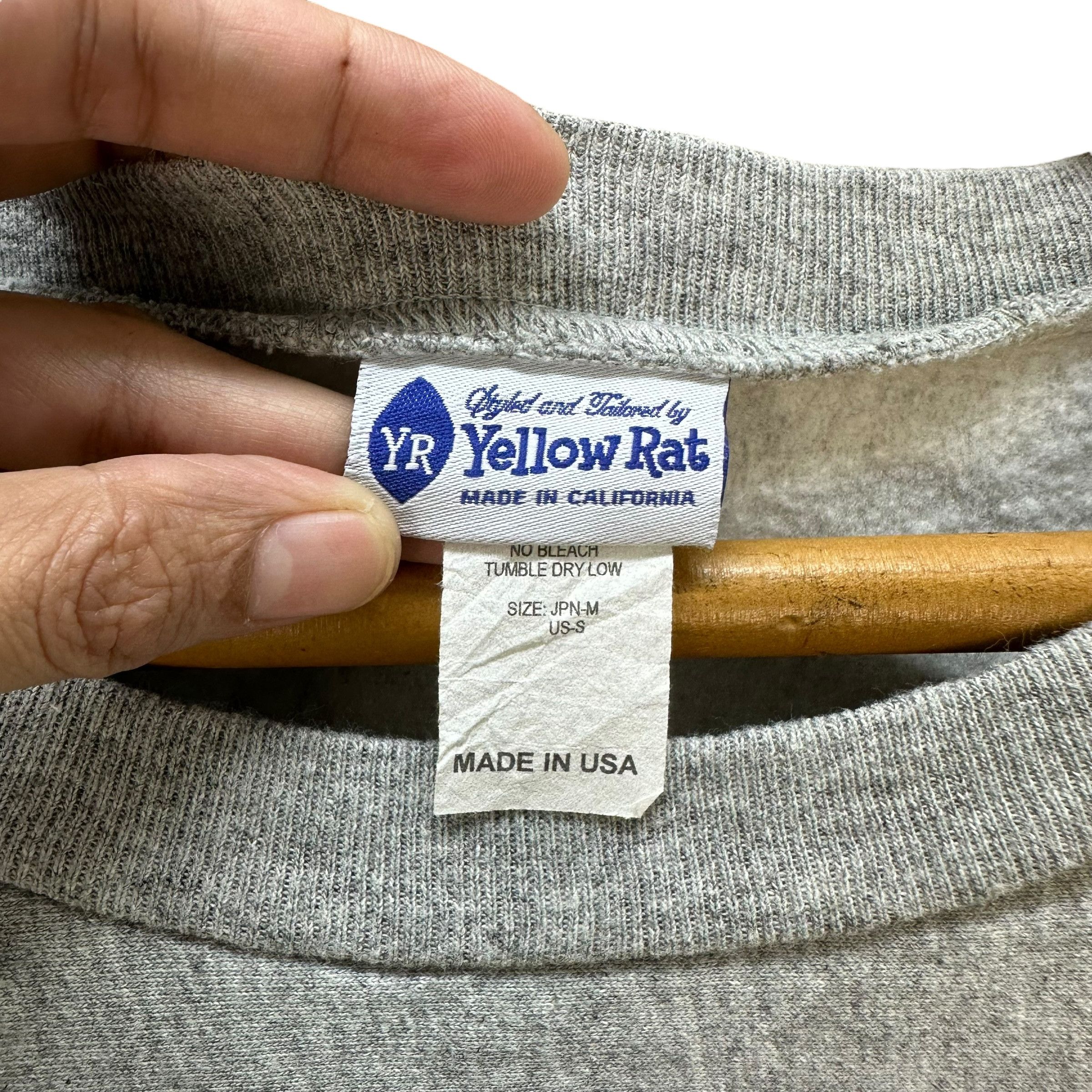 Vintage Yellow Rat BRMV with Surfboard Big Logo Sweatshirt #9159-64 Size US S / EU 44-46 / 1 - 6 Thumbnail