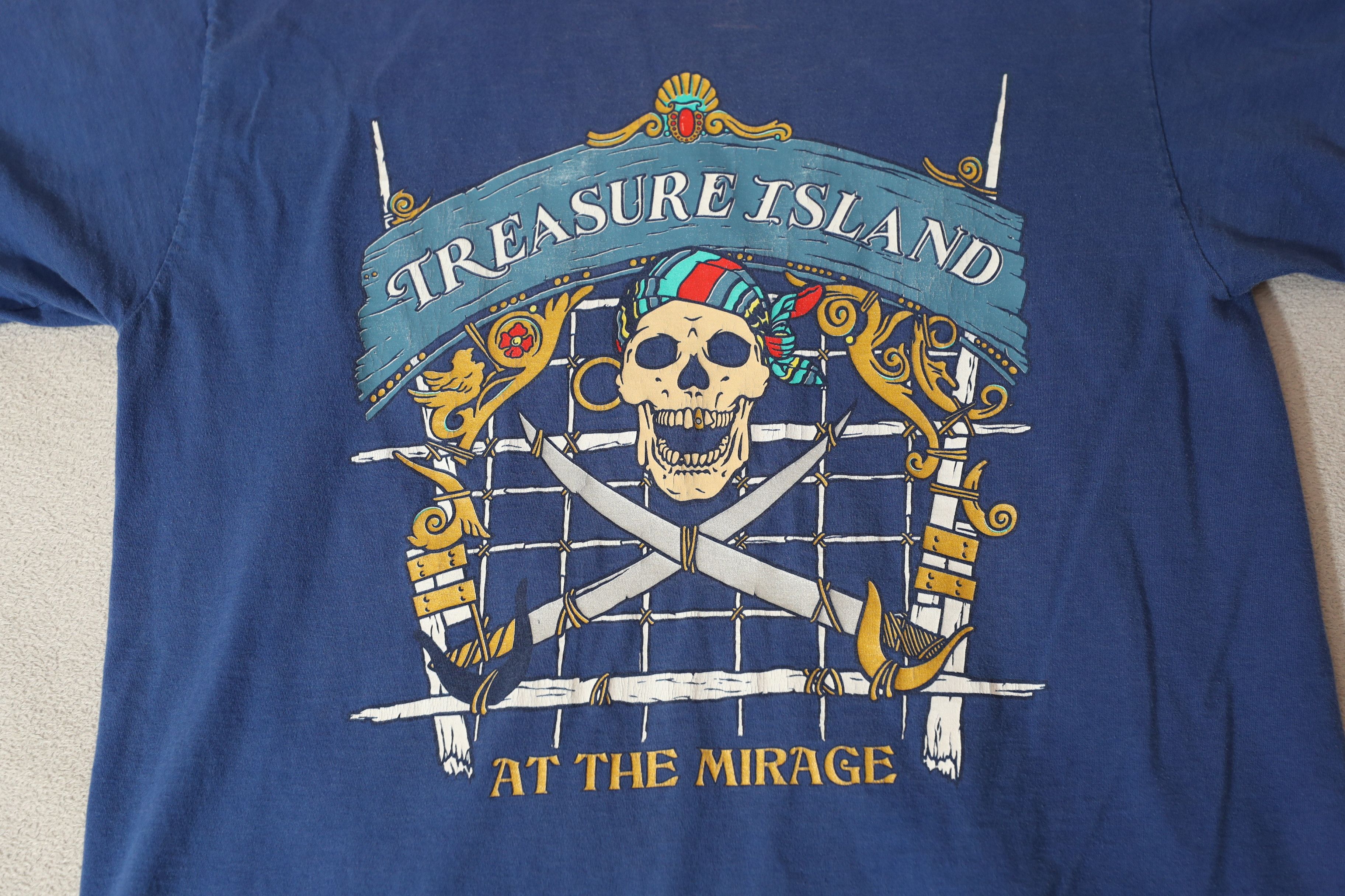 Jerzees × Vintage Vintage Treasure Island at the Mirage Tee (L) Size US L / EU 52-54 / 3 - 4 Thumbnail