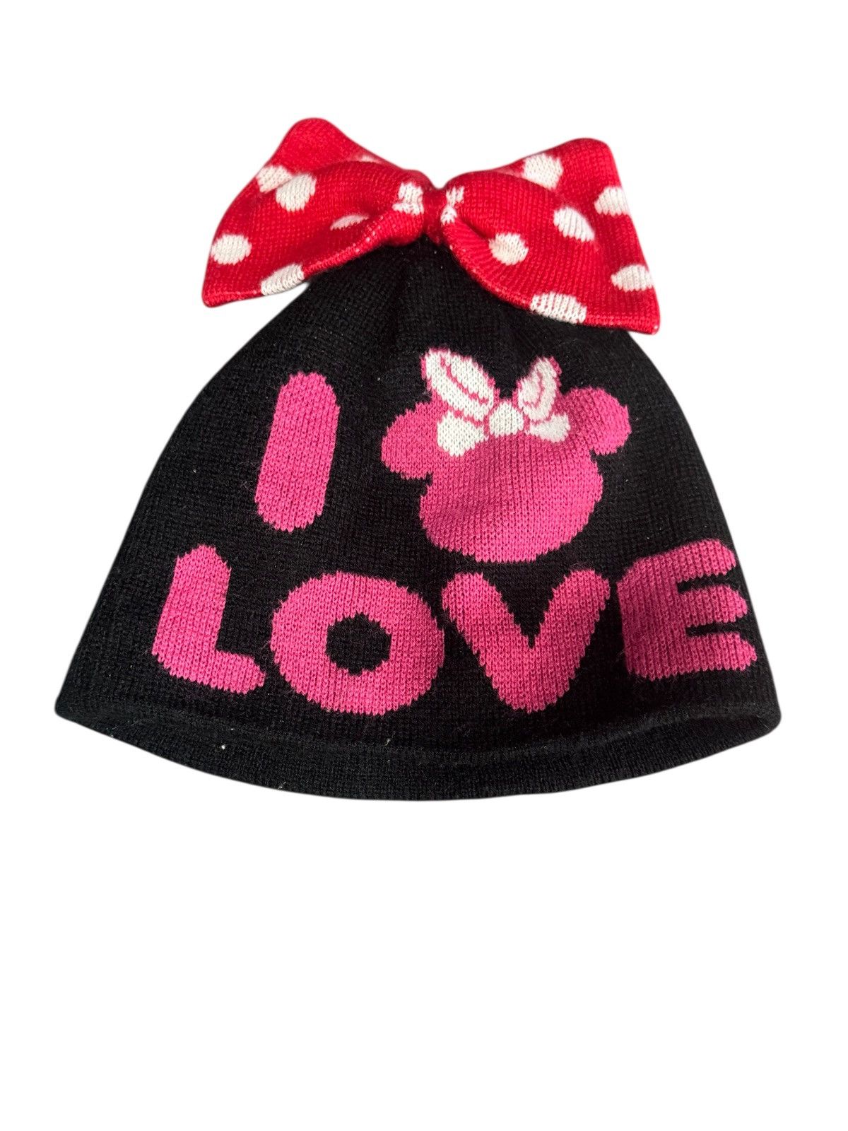 Disney VINTAGE DISNEY MINNIE BEANIE I LOVE U Size ONE SIZE - 5 Thumbnail