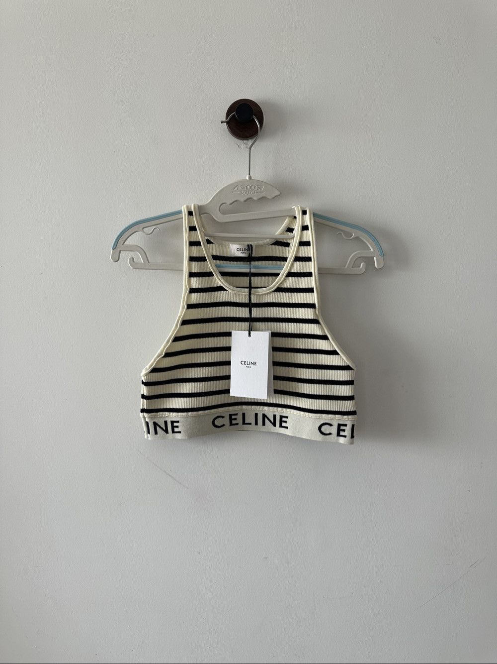 Celine Celine Logo Striped Tank Top Size M Size M / US 6-8 / IT 42-44 - 1 Thumbnail