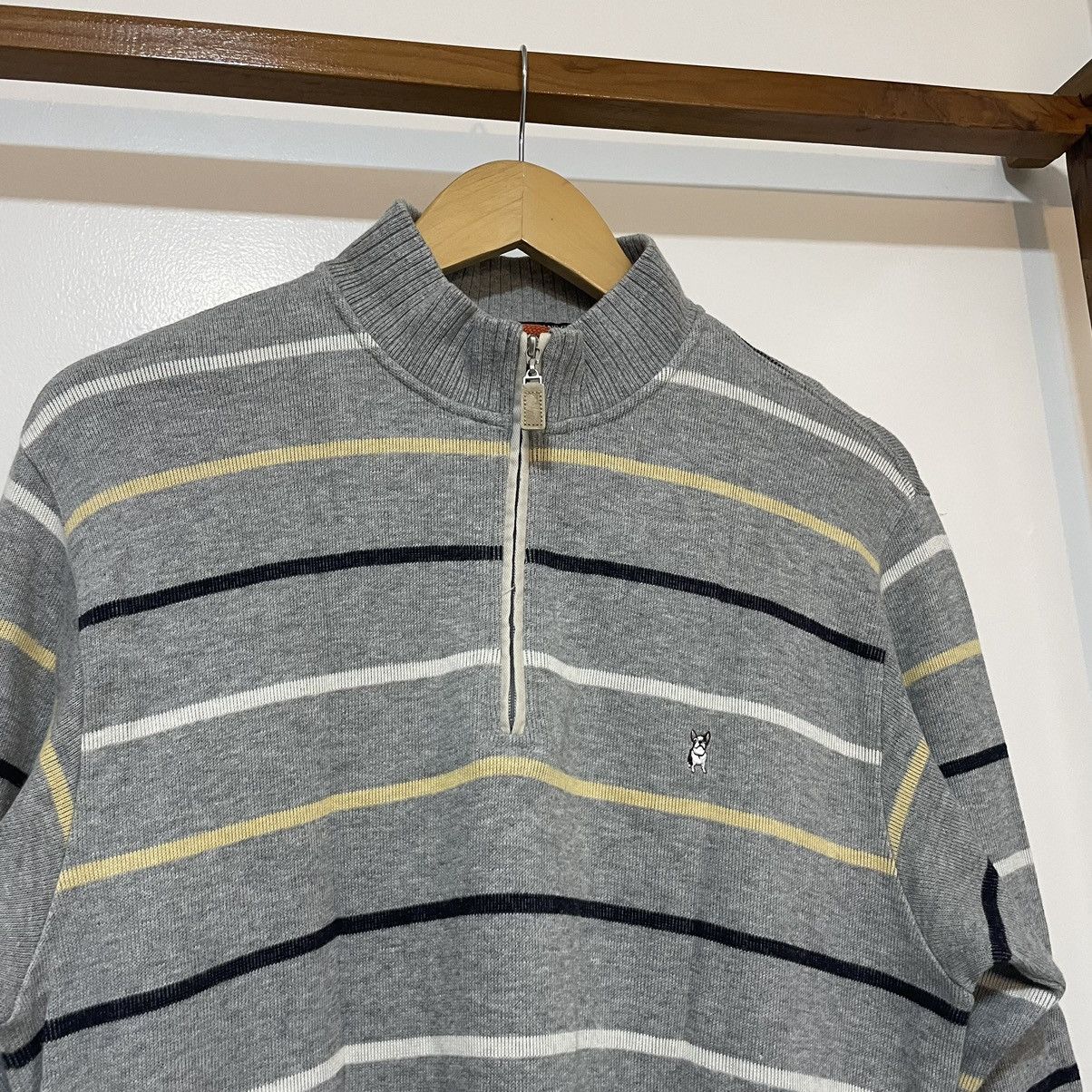 image of Macbeth 1/4 Zip Knited Jumper in Grey, Men's (Size Large)