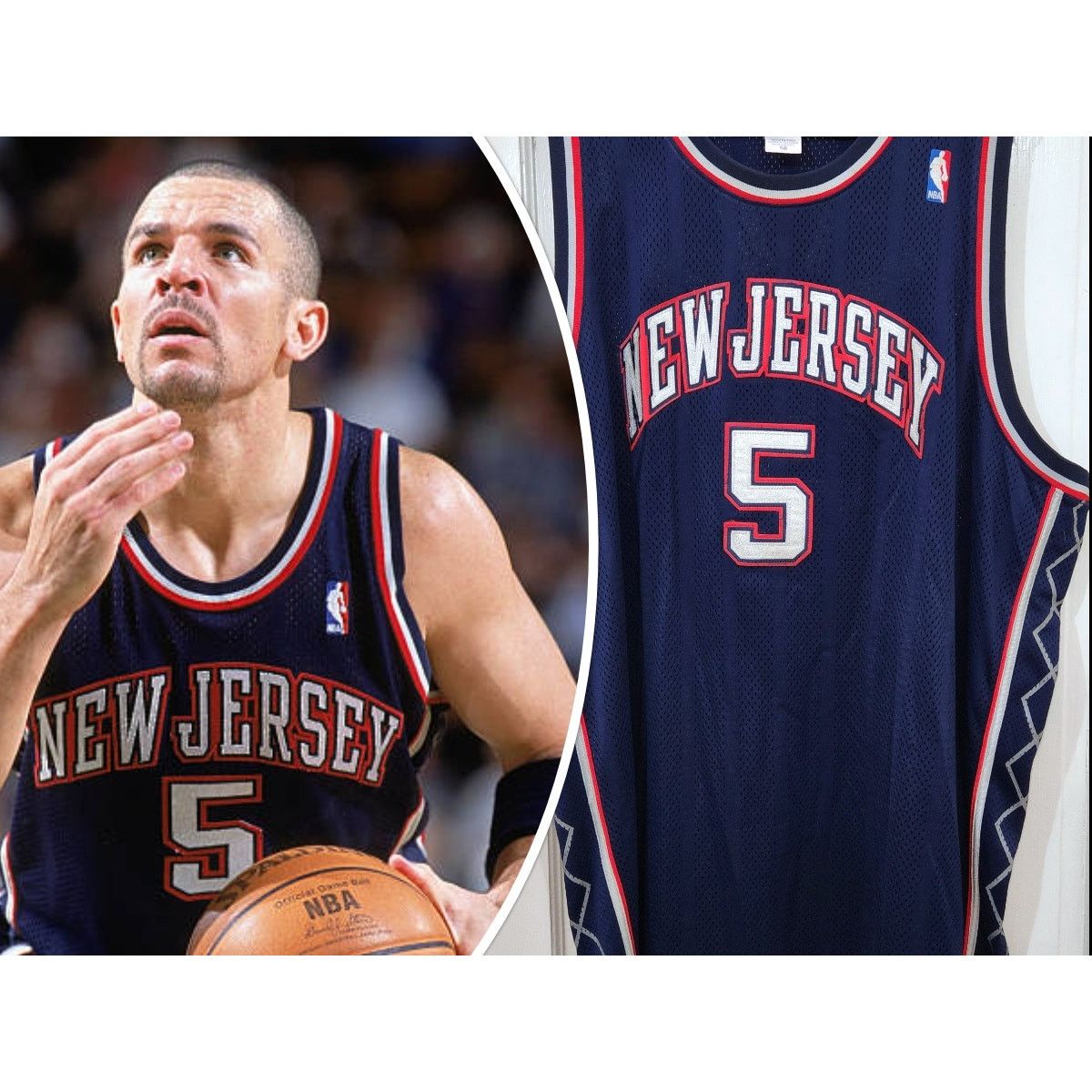 激レア‼️ 刺繍‼️ NBAユニフォーム NewJersey Nets Kidd fit=scale-down,w=1200