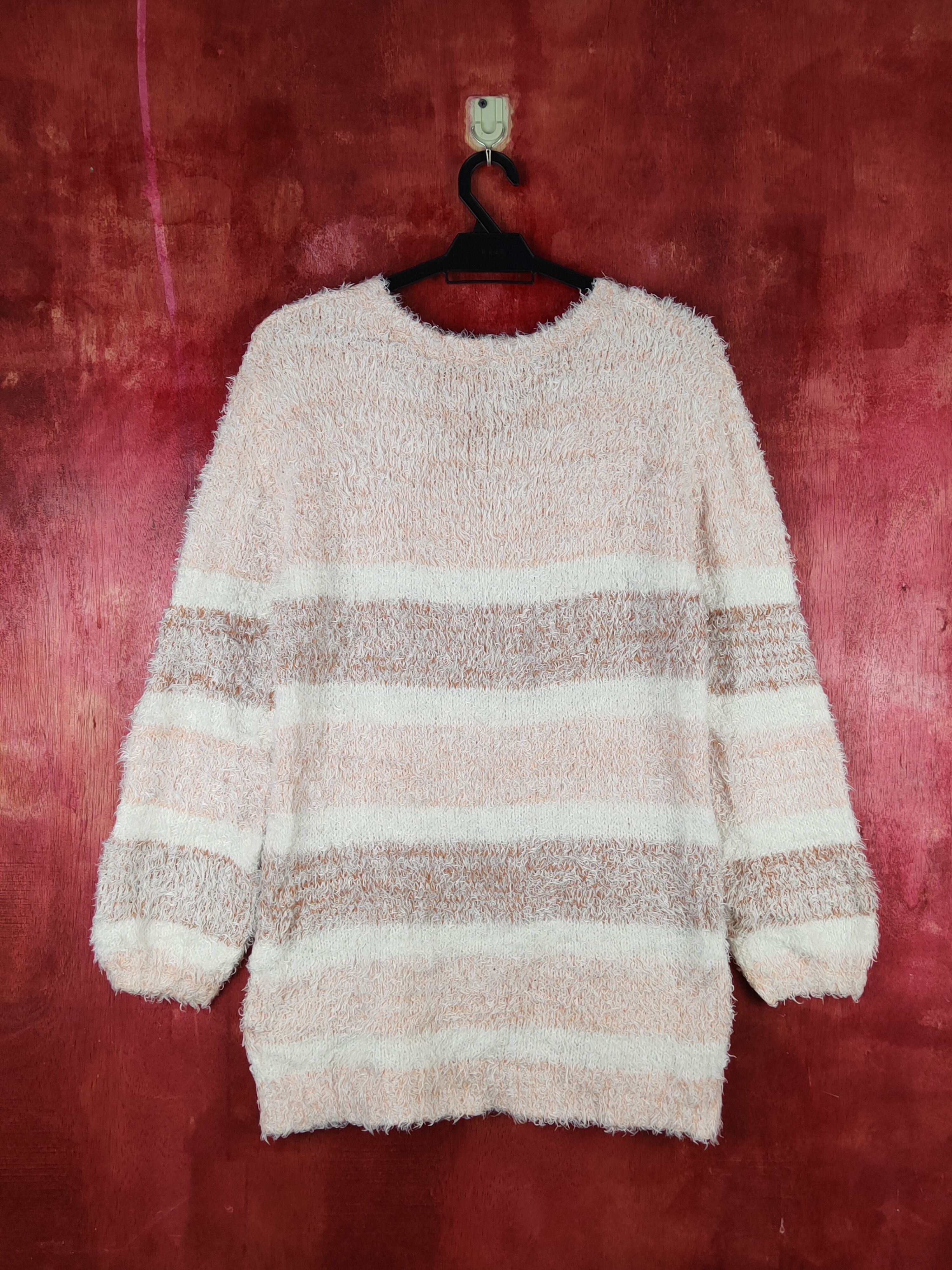 Japanese Brand × Vintage Losicarie Orange Brown Fur Mohair Knitwear #S1960 Size S / US 4 / IT 40 - 7 Thumbnail