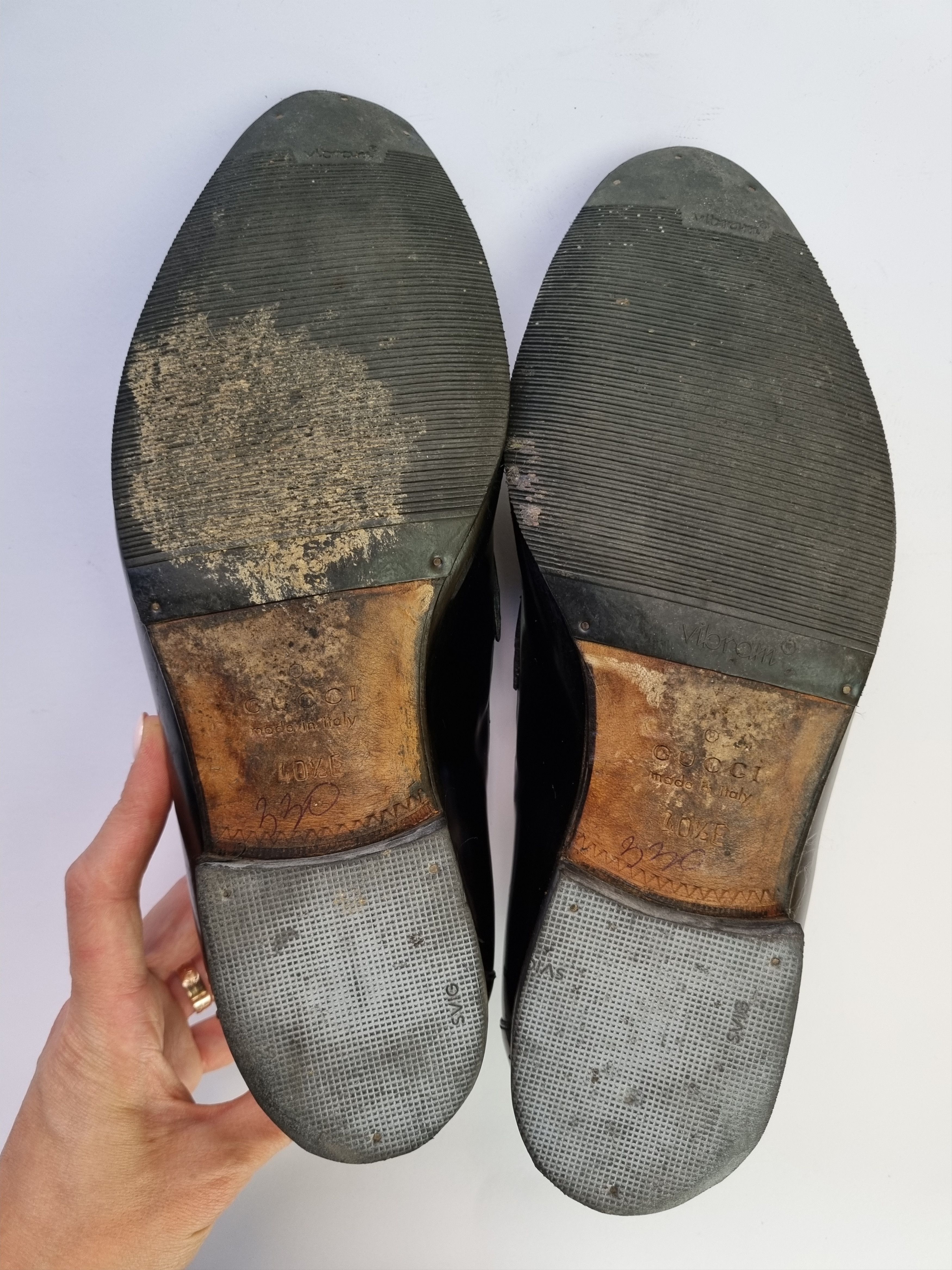 Gucci Vintage Gucci Vibram Leather Loafers Italian Shoes 181808 Size US 7 / EU 40 - 17 Thumbnail