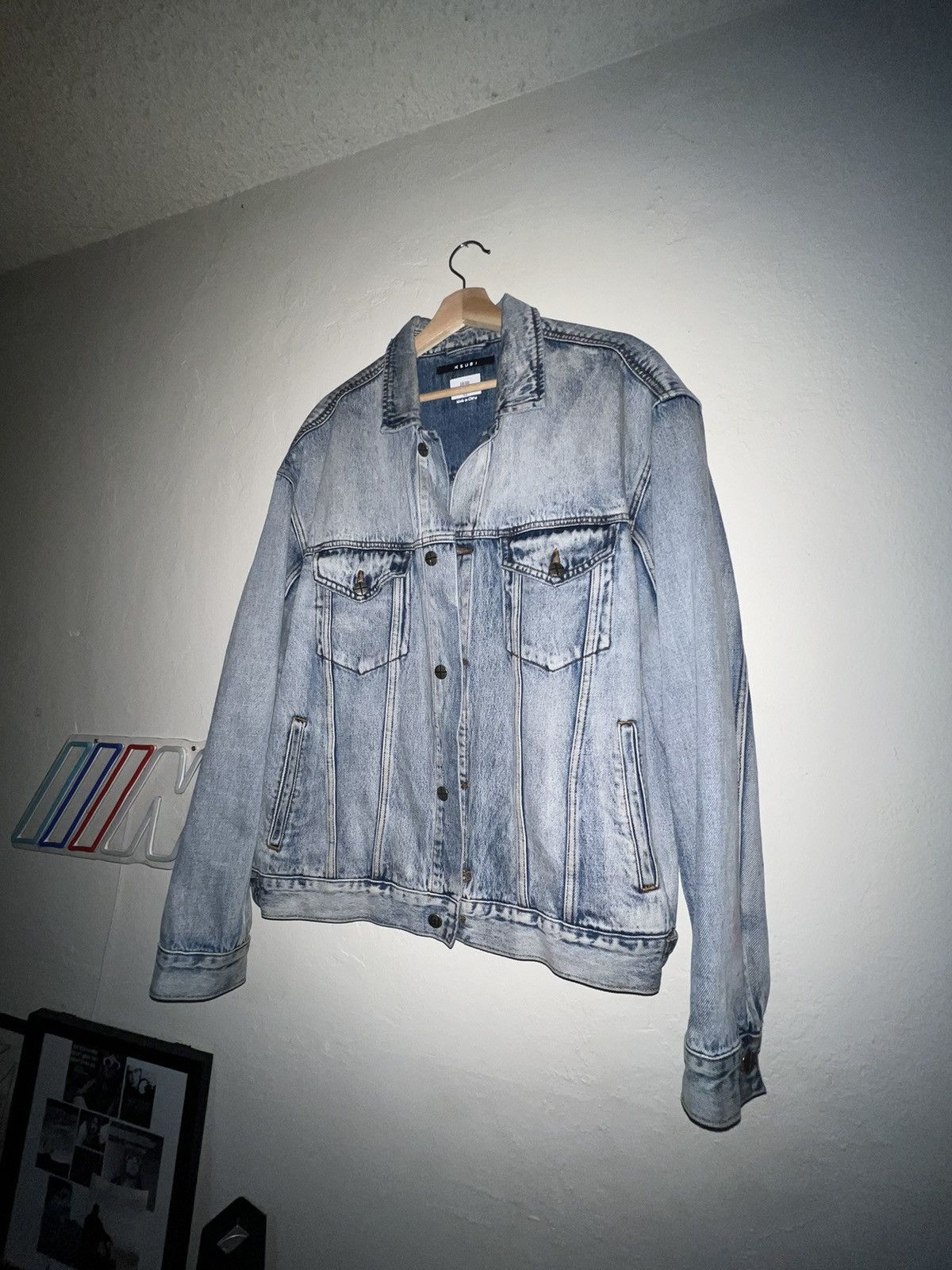 Ksubi Worn 1x XL Light Blue Ksubi Back Logo Denim Jacket Size US XL / EU 56 / 4 - 3 Thumbnail
