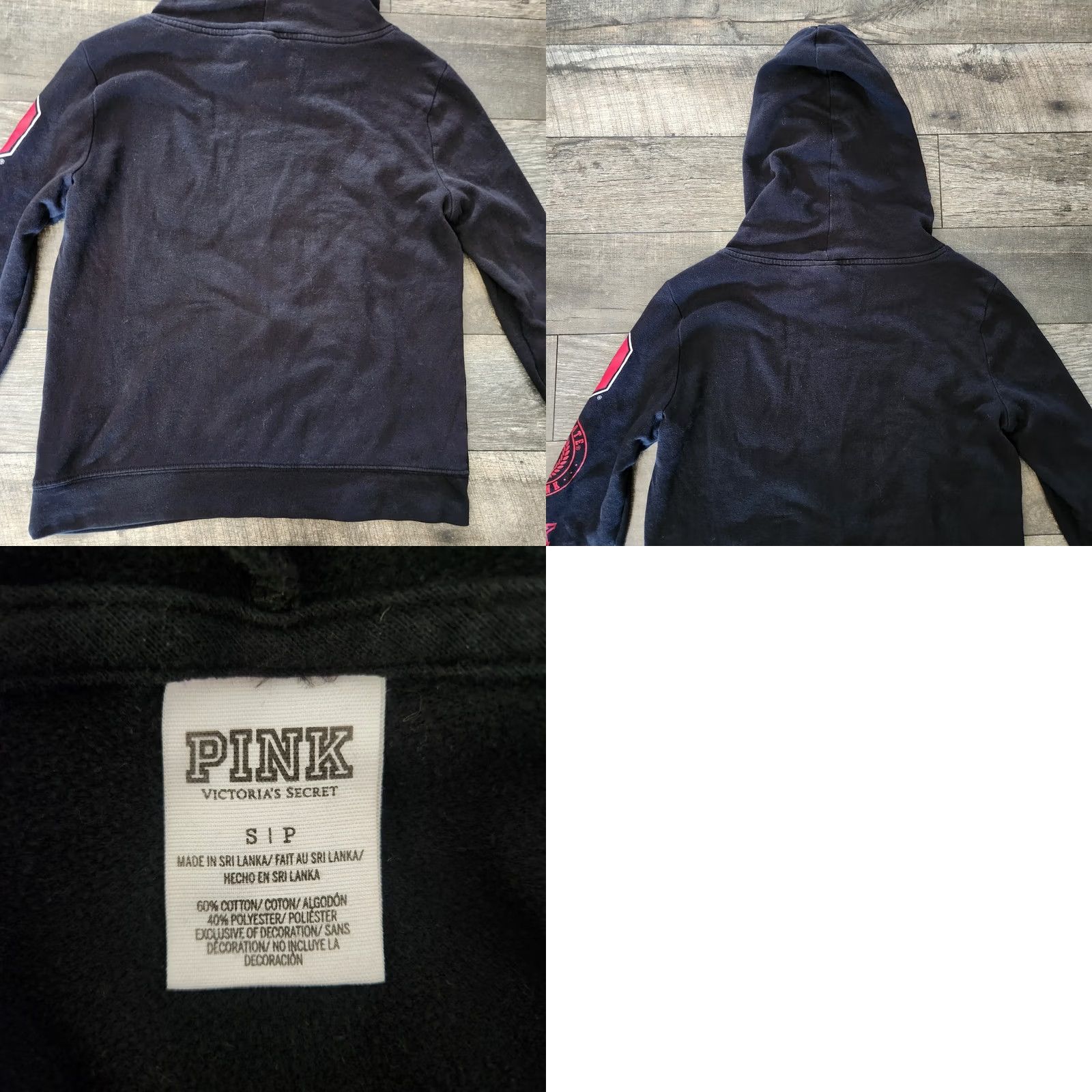 Victoria's Secret Victoria's Secret Pink Ohio State Buckeyes Hoodie Women's Small Script Logo Black Pullover Size S / US 4 / IT 40 - 8 Thumbnail