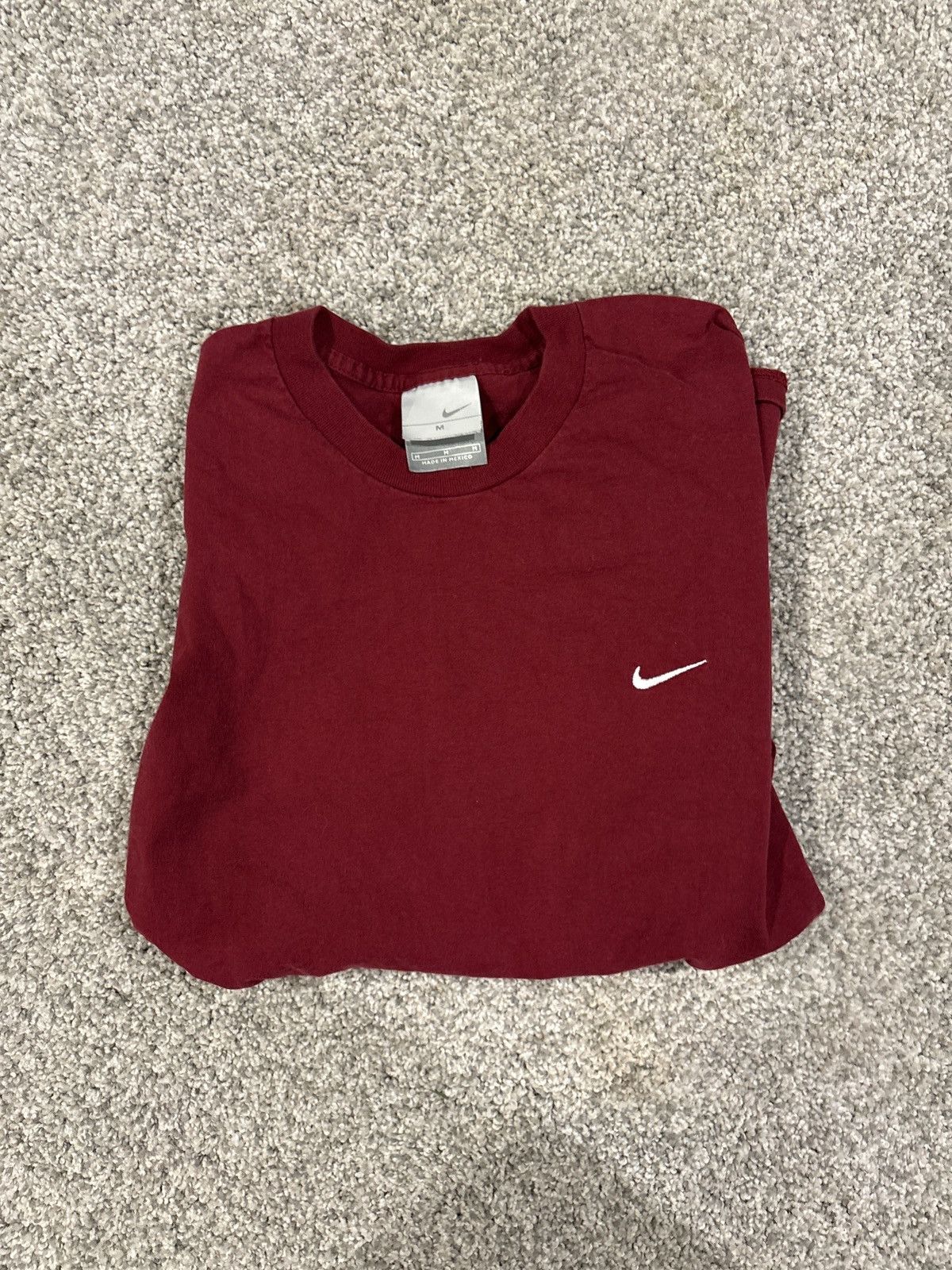 Nike Vintage Dark Red Nike Tee Size US M / EU 48-50 / 2 - 5 Thumbnail